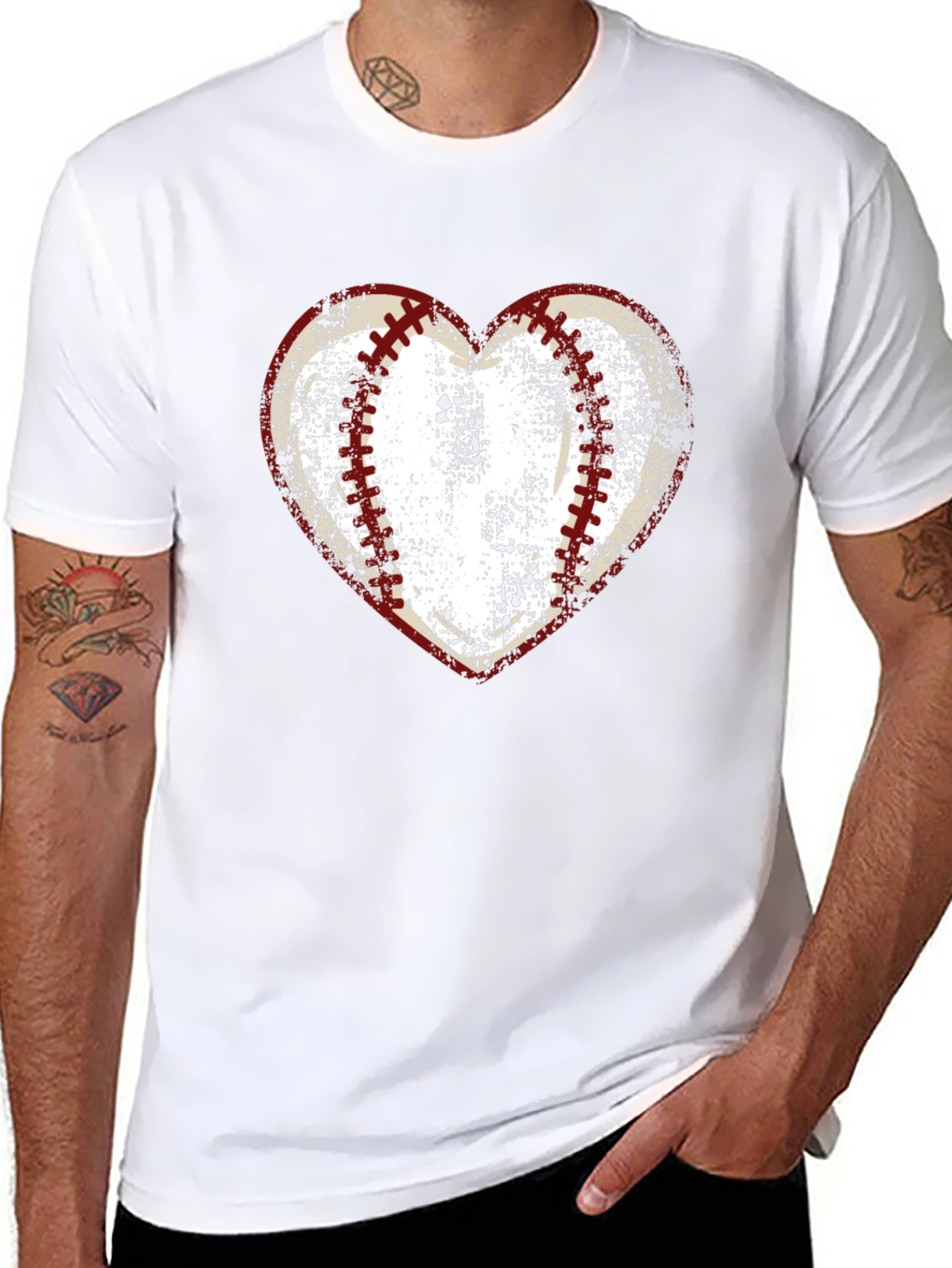 Baseball Heart Graphic Tee - Love of the Game!