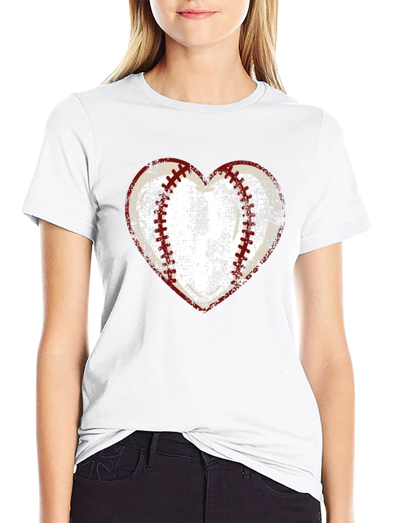 Baseball Heart Graphic Tee - Love of the Game!
