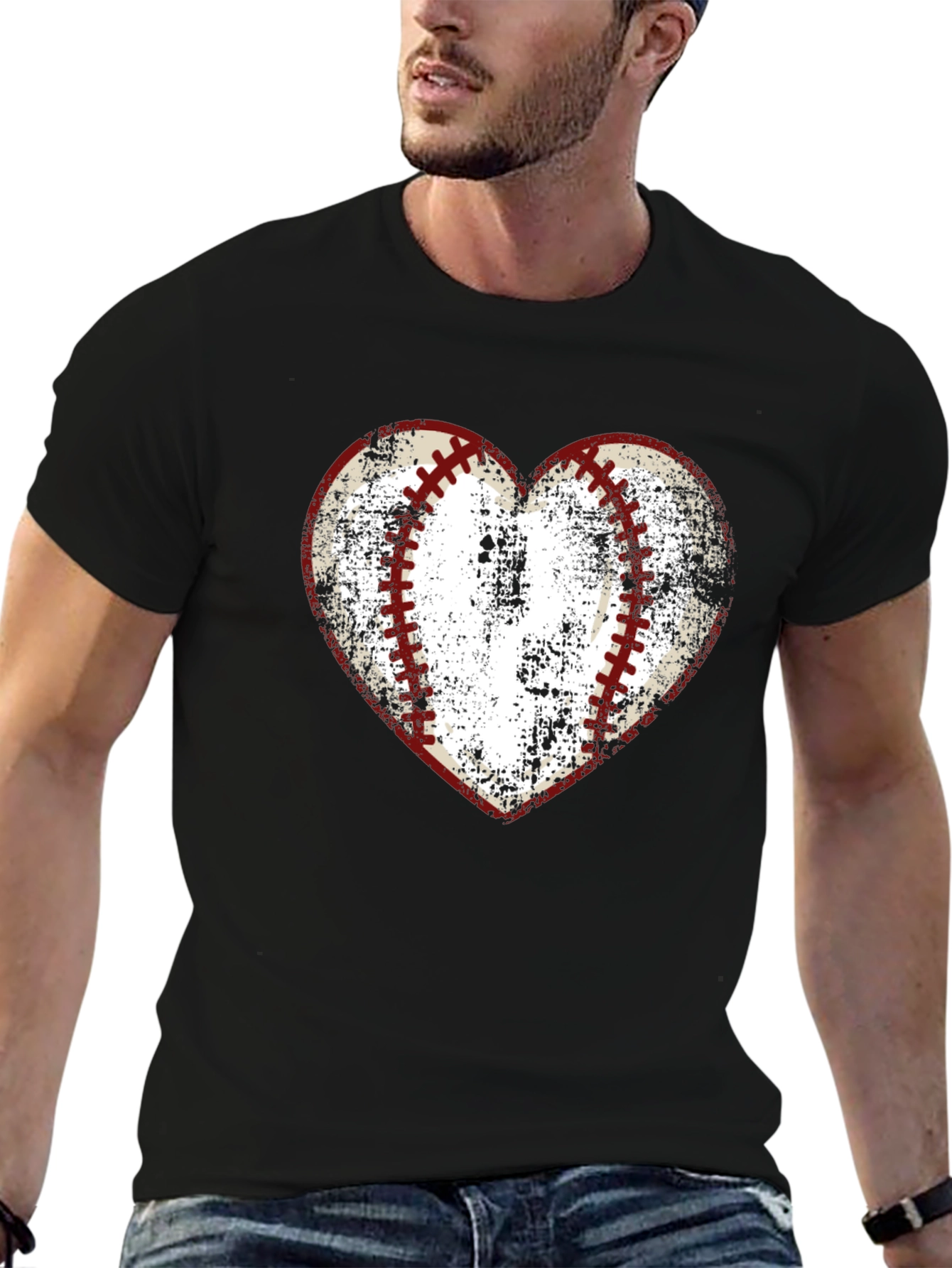 Baseball Heart Graphic Tee - Love of the Game!