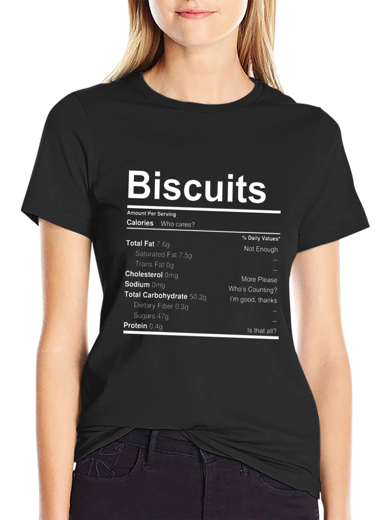 Biscuits Nutrition Facts Funny T-Shirt