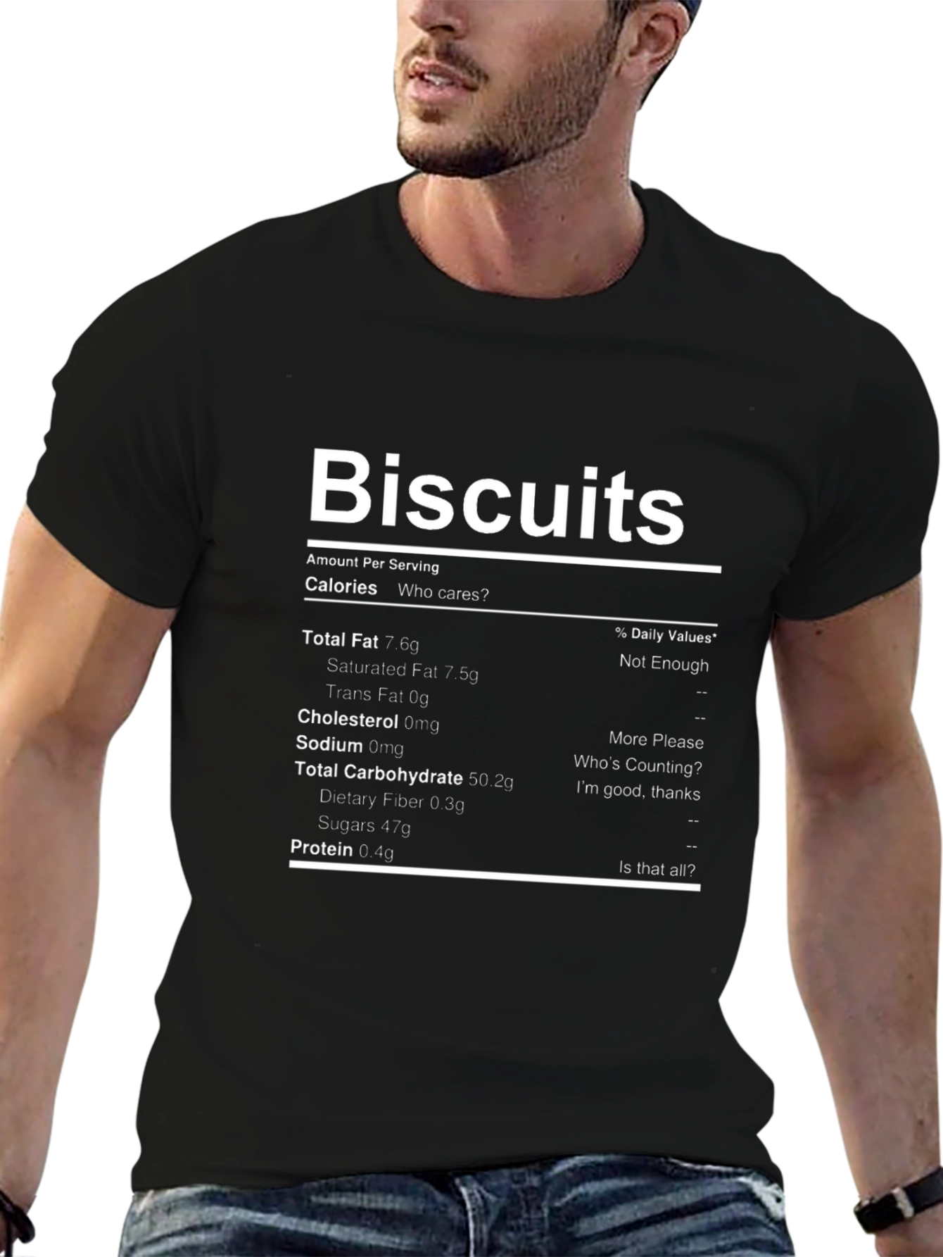 Biscuits Nutrition Facts Funny T-Shirt