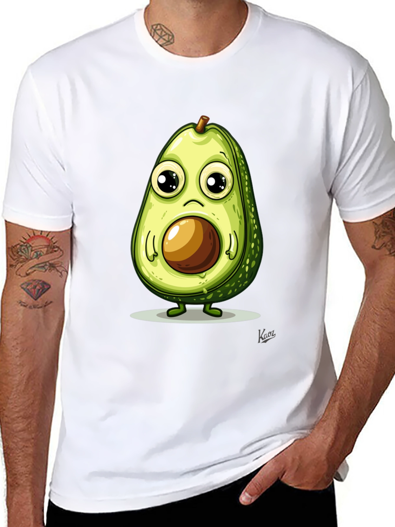 Cute Avocado T-Shirt - Unique Graphic Tee
