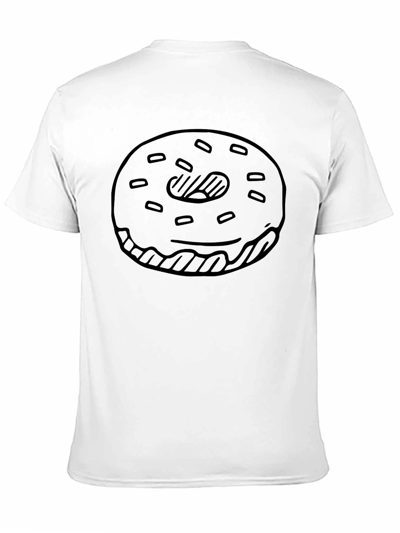 Donut Graphic Tee - Casual Black T-Shirt
