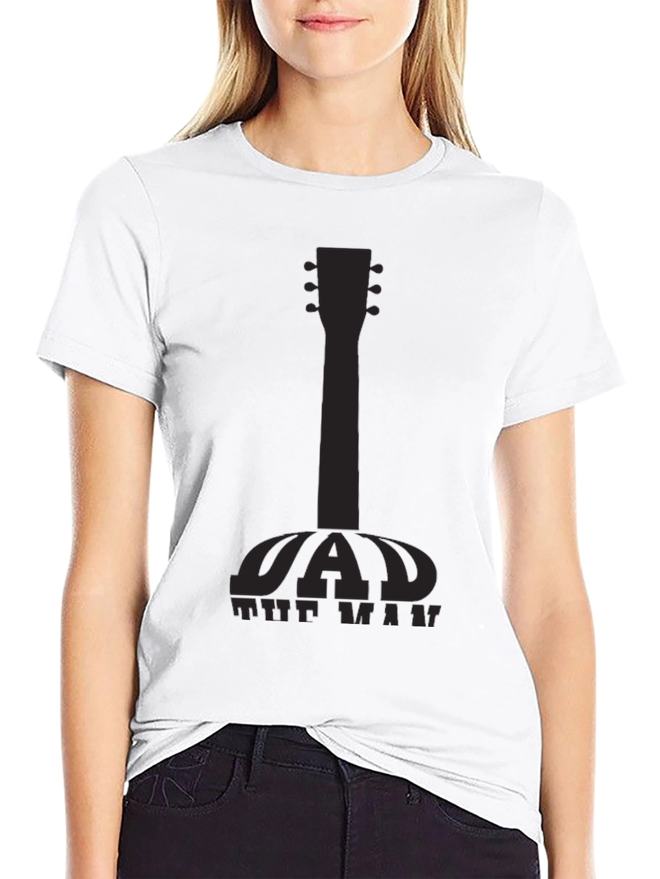 Dad The Man Guitar Graphic Tee