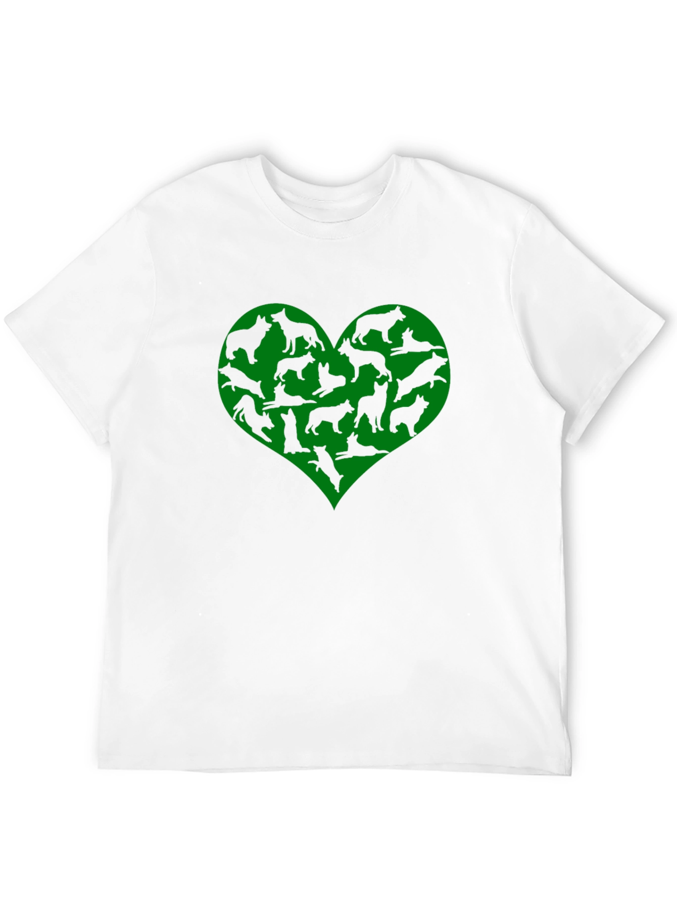 Dog Lover Heart T-Shirt - Black