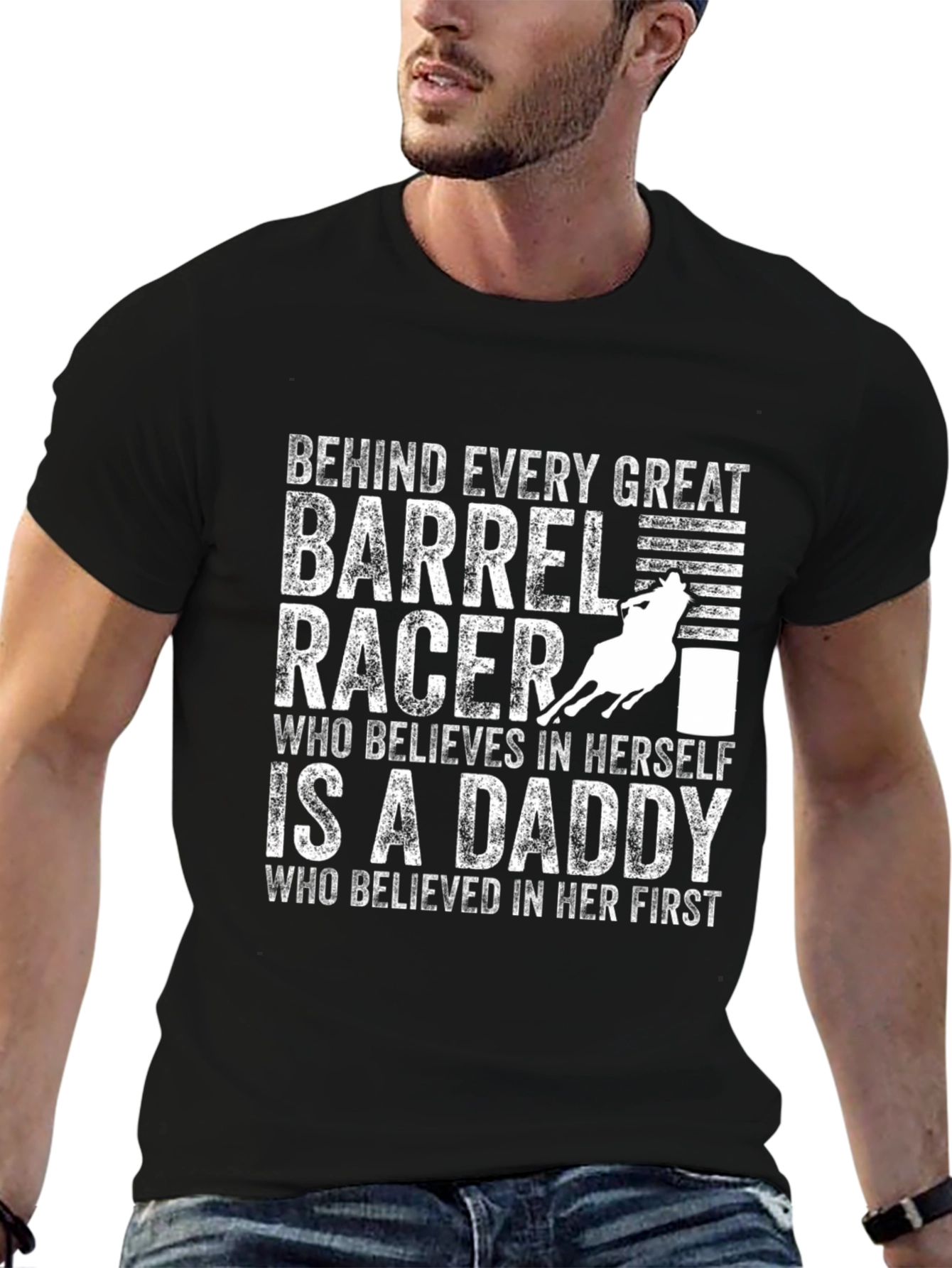 Barrel Racer Daddy T-Shirt - Great Gift!