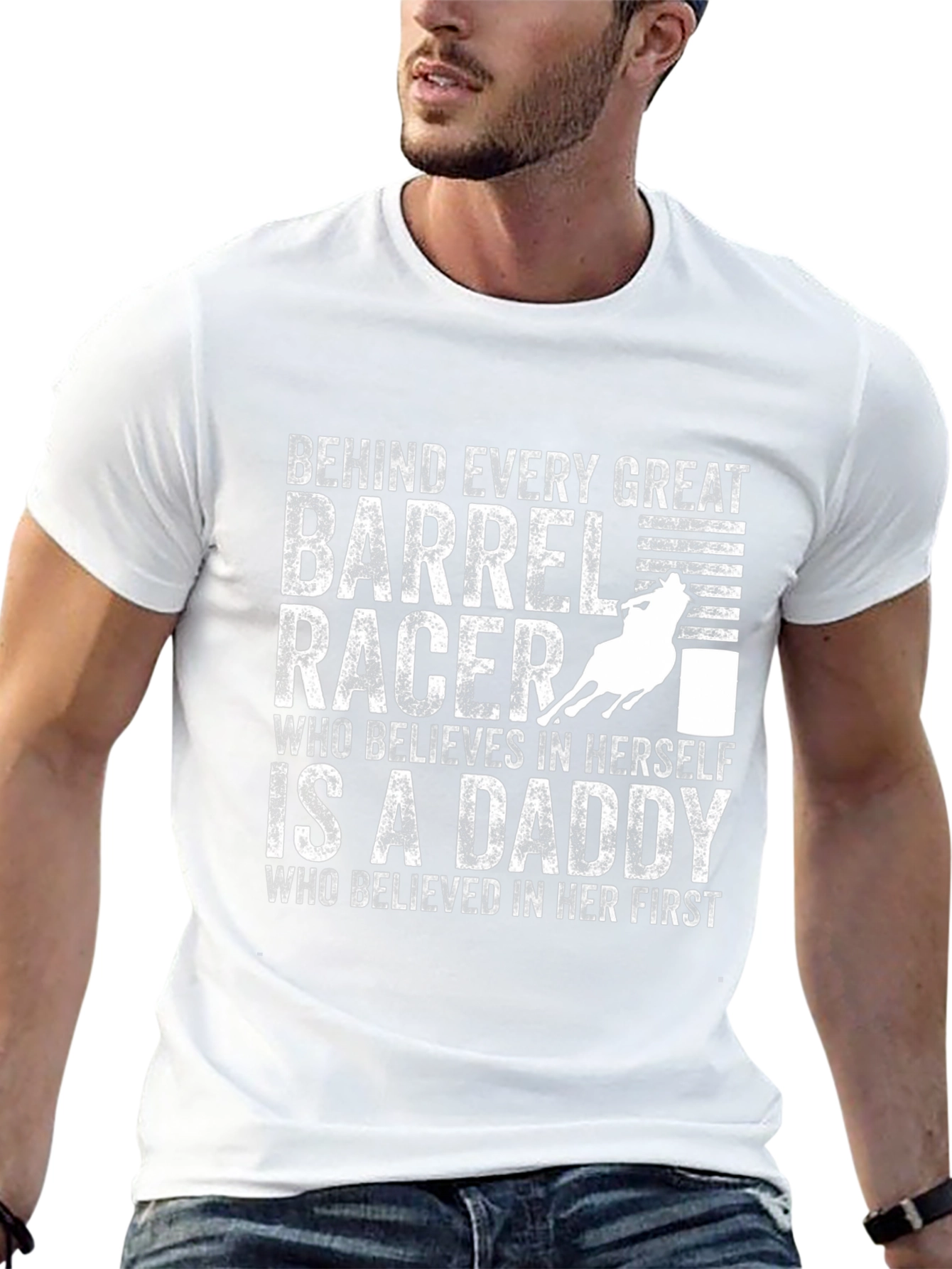 Barrel Racer Daddy T-Shirt - Great Gift!