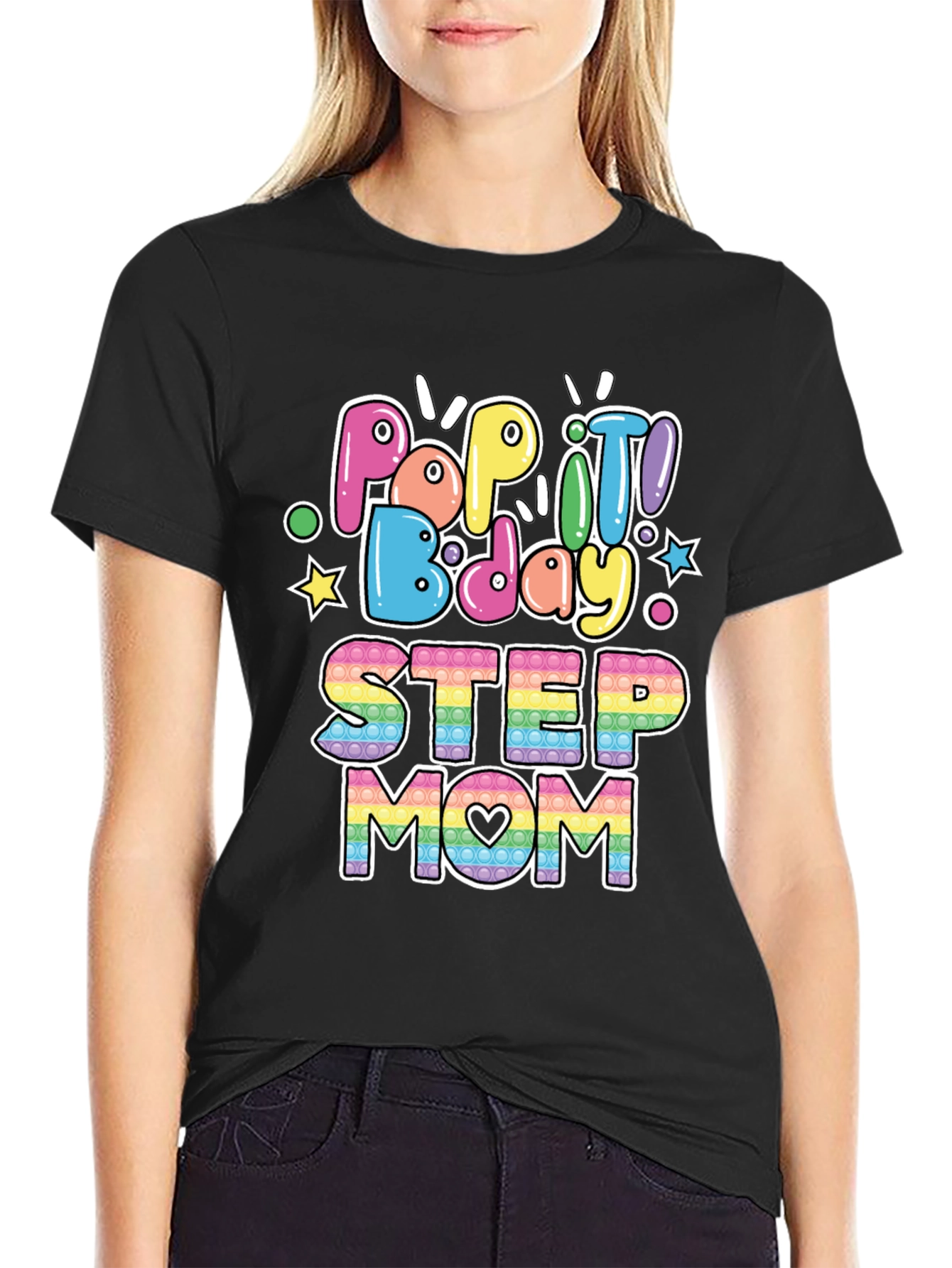 Pop It Bday Step Mom T-Shirt