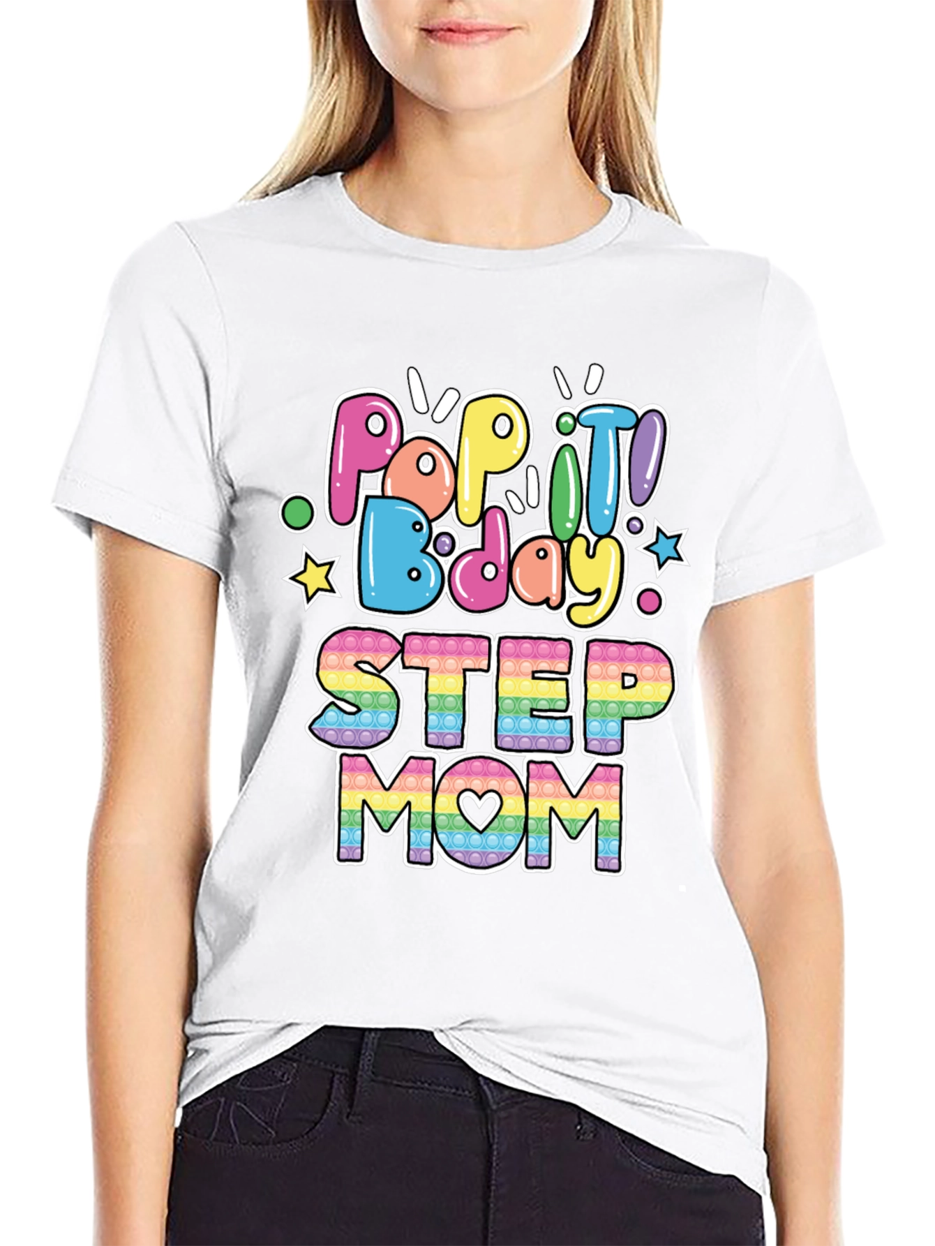 Pop It Bday Step Mom T-Shirt