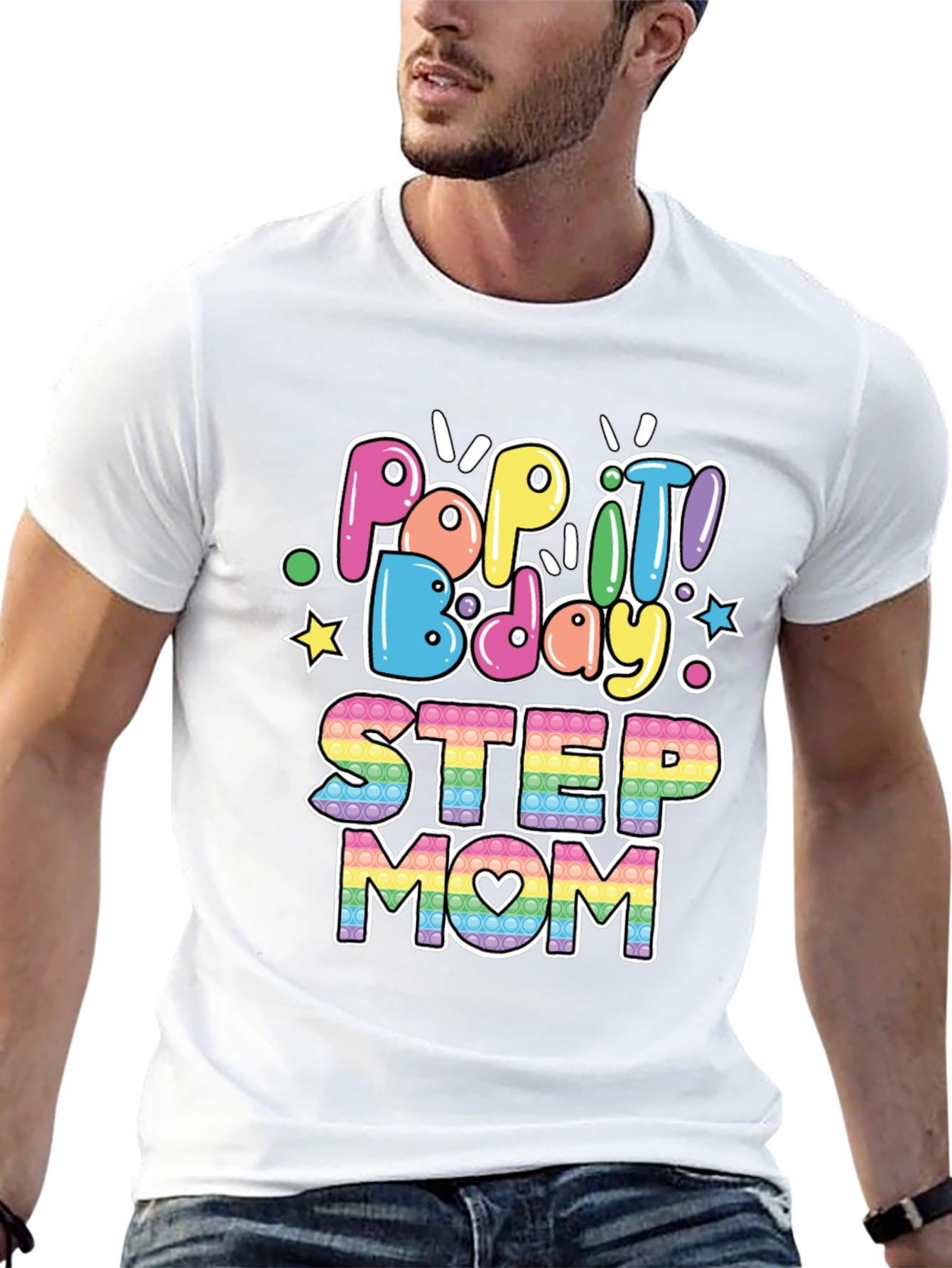 Pop It Bday Step Mom T-Shirt