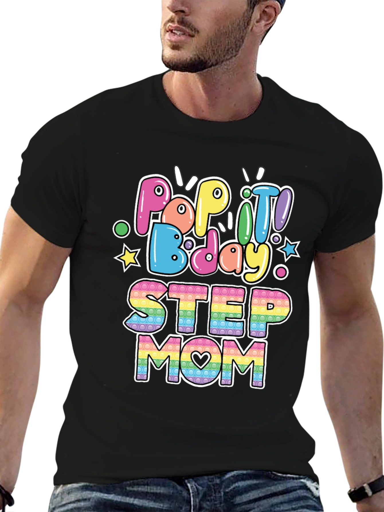 Pop It Bday Step Mom T-Shirt
