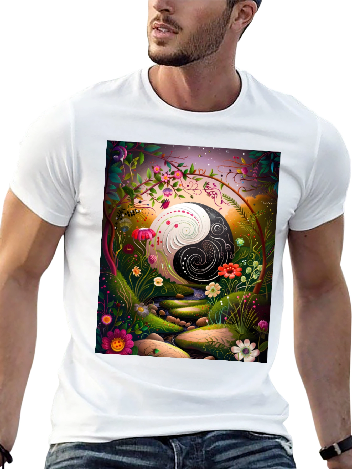 Yin Yang Garden T-Shirt - Balance & Harmony