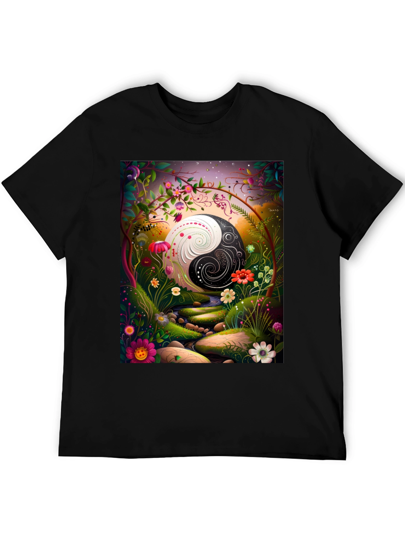 Yin Yang Garden T-Shirt - Balance & Harmony