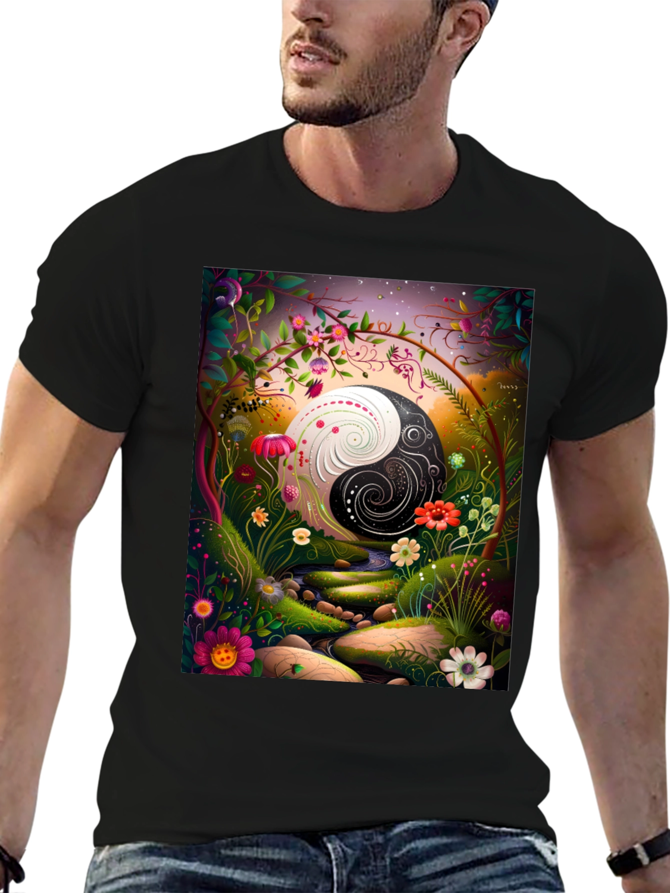 Yin Yang Garden T-Shirt - Balance & Harmony