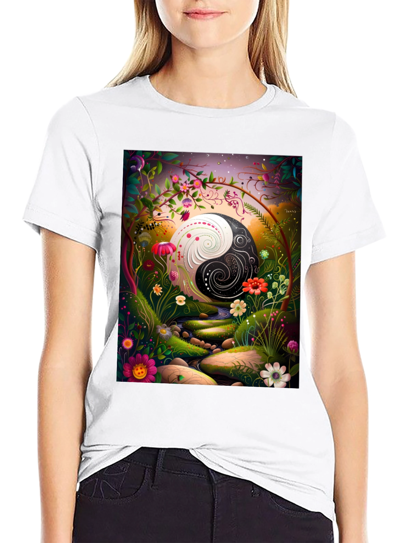 Yin Yang Garden T-Shirt - Balance & Harmony