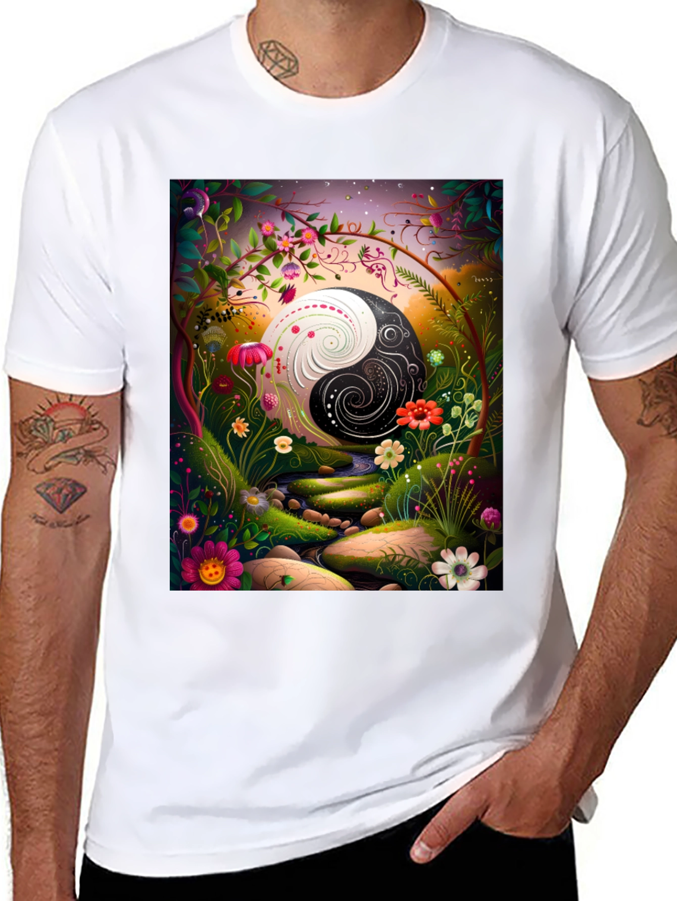 Yin Yang Garden T-Shirt - Balance & Harmony