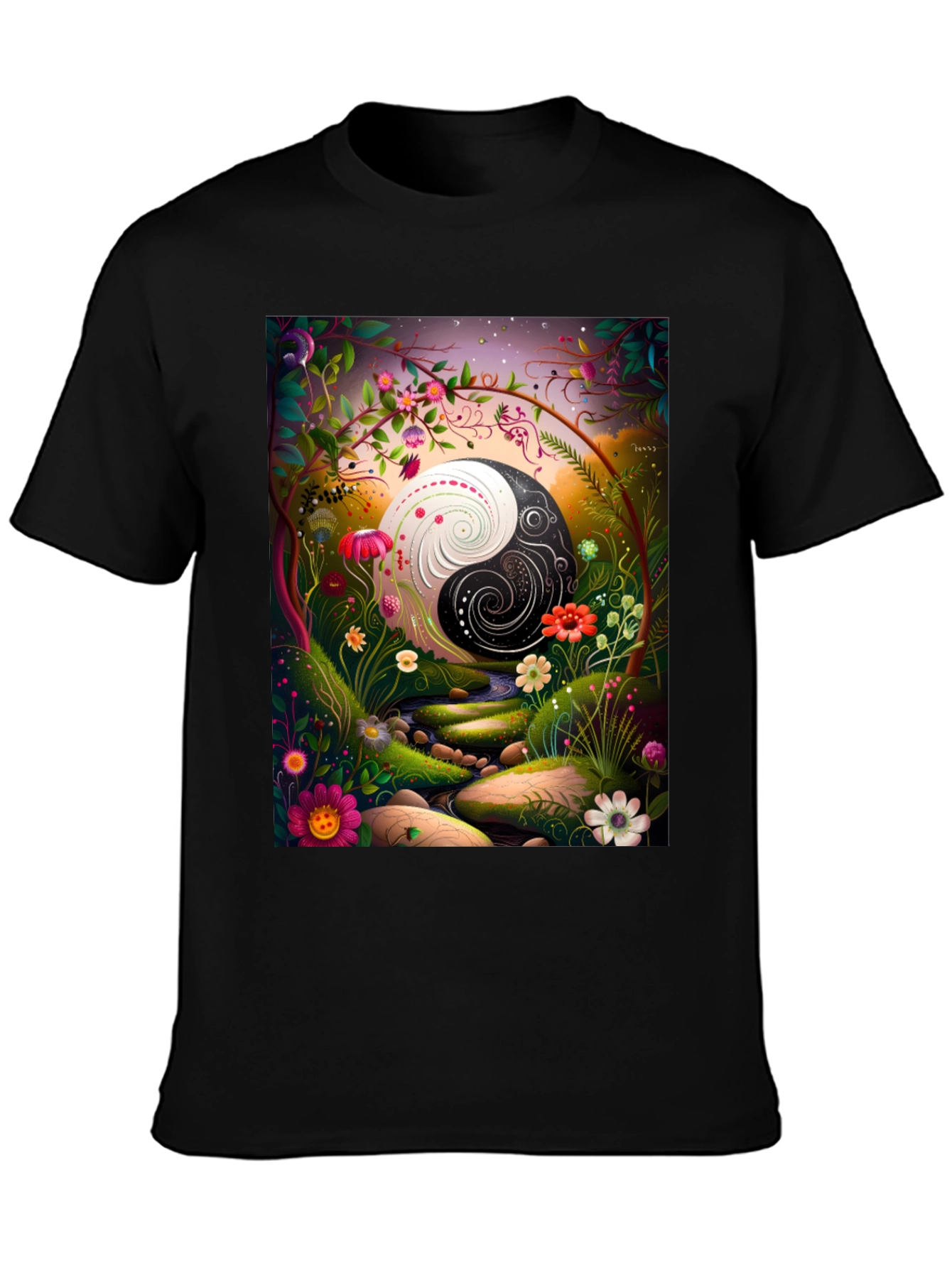 Yin Yang Garden T-Shirt - Balance & Harmony