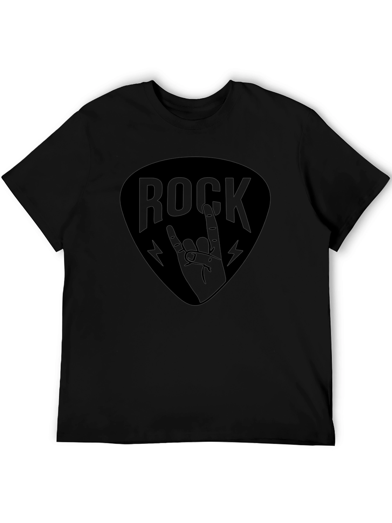 Rock Hand Graphic T-Shirt - Black Music Tee