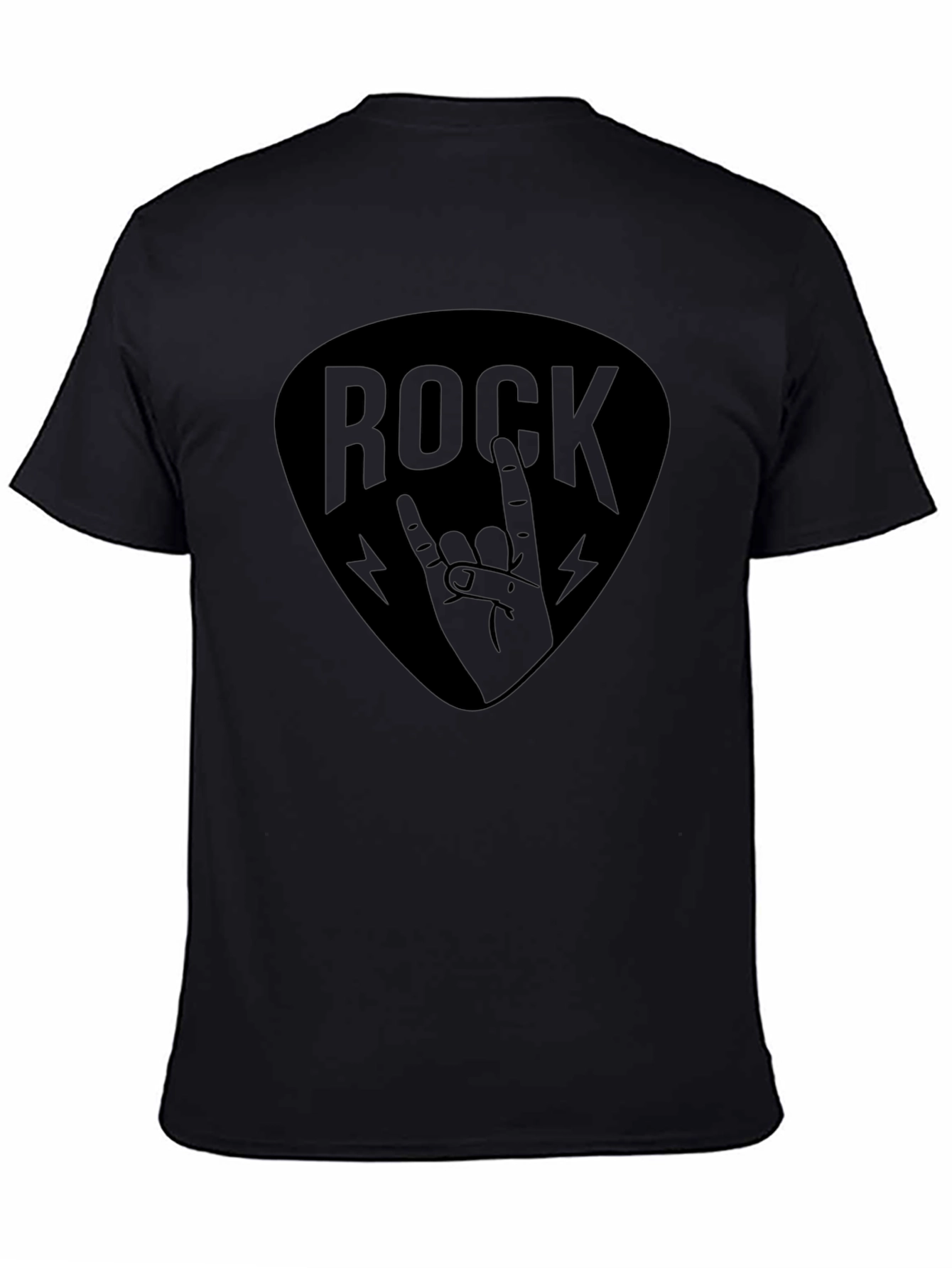 Rock Hand Graphic T-Shirt - Black Music Tee