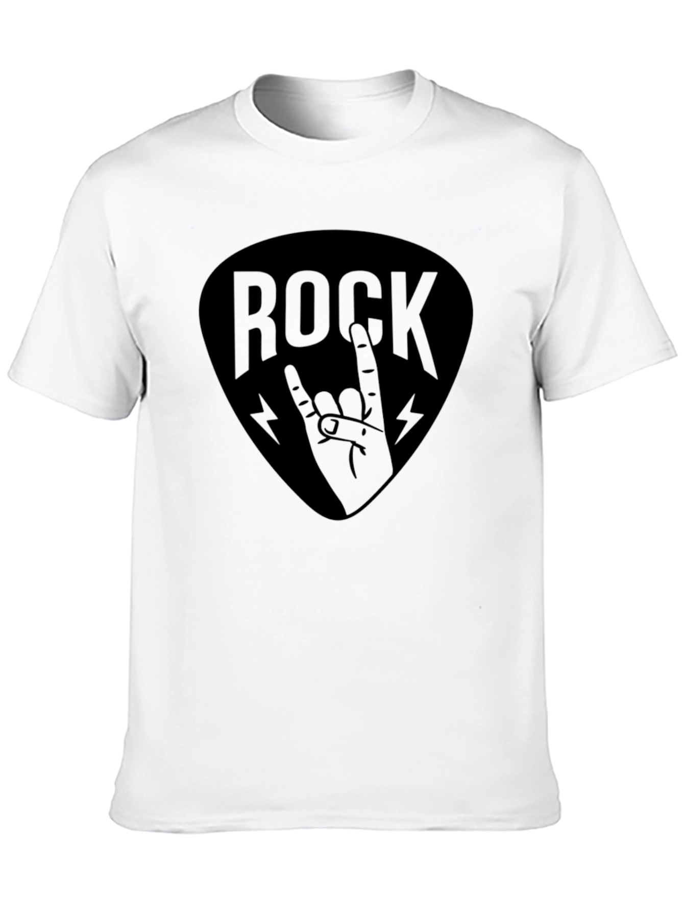 Rock Hand Graphic T-Shirt - Black Music Tee