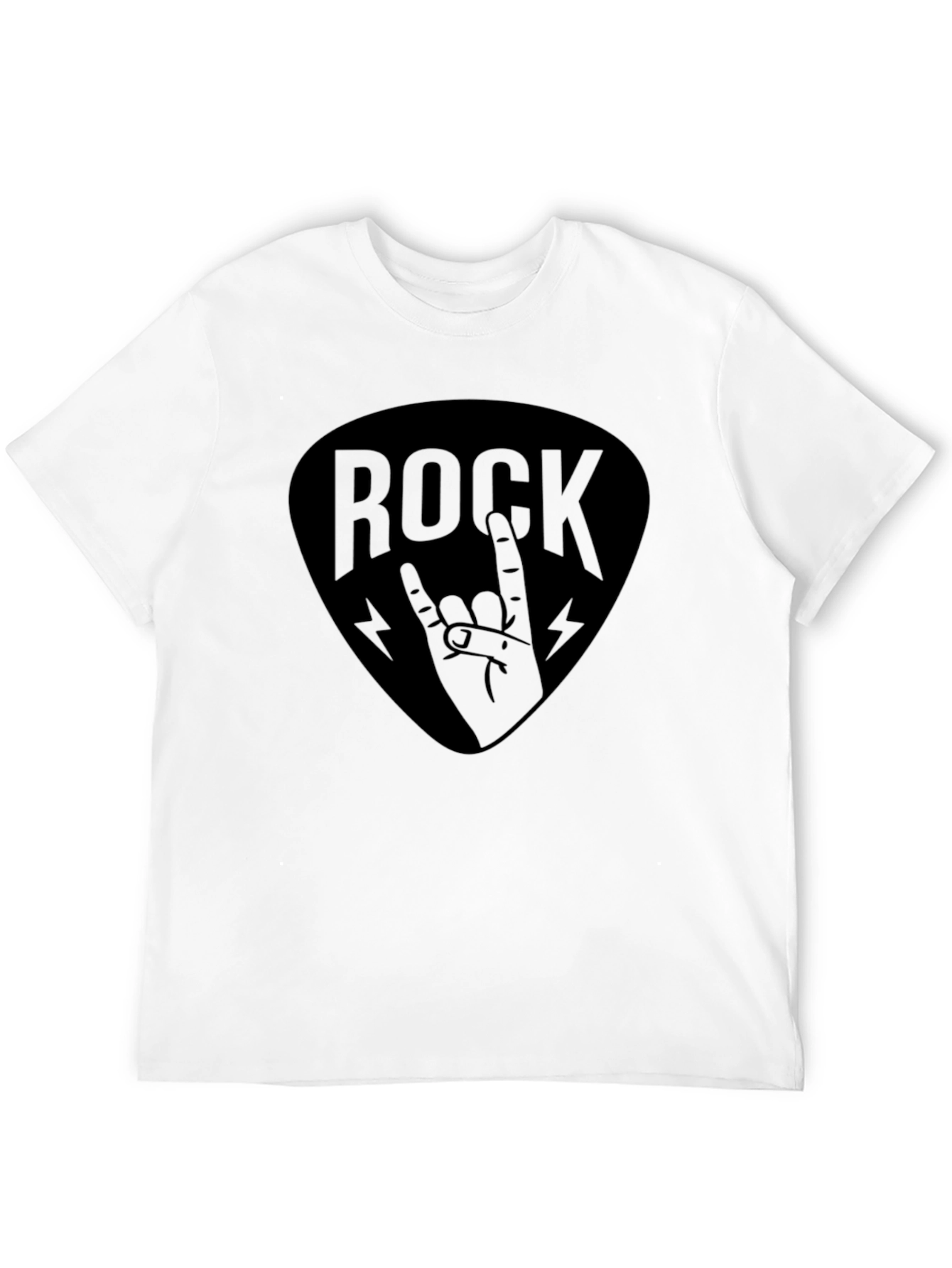 Rock Hand Graphic T-Shirt - Black Music Tee