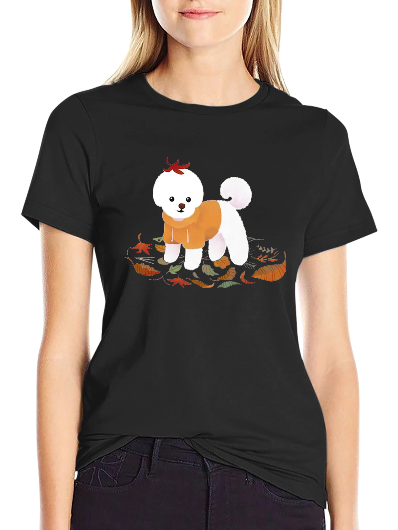 Cute Dog in Hoodie T-Shirt