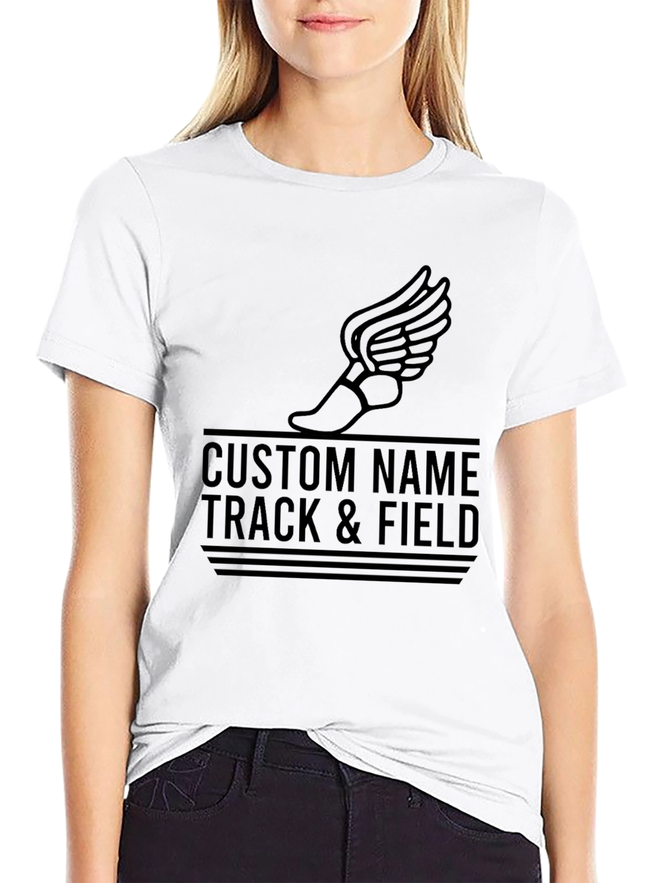 Custom Track & Field Graphic Tee