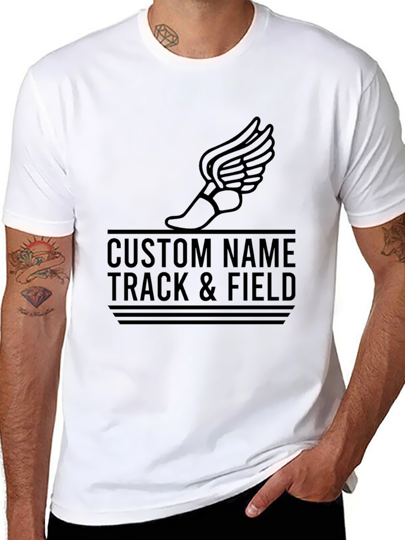 Custom Track & Field Graphic Tee
