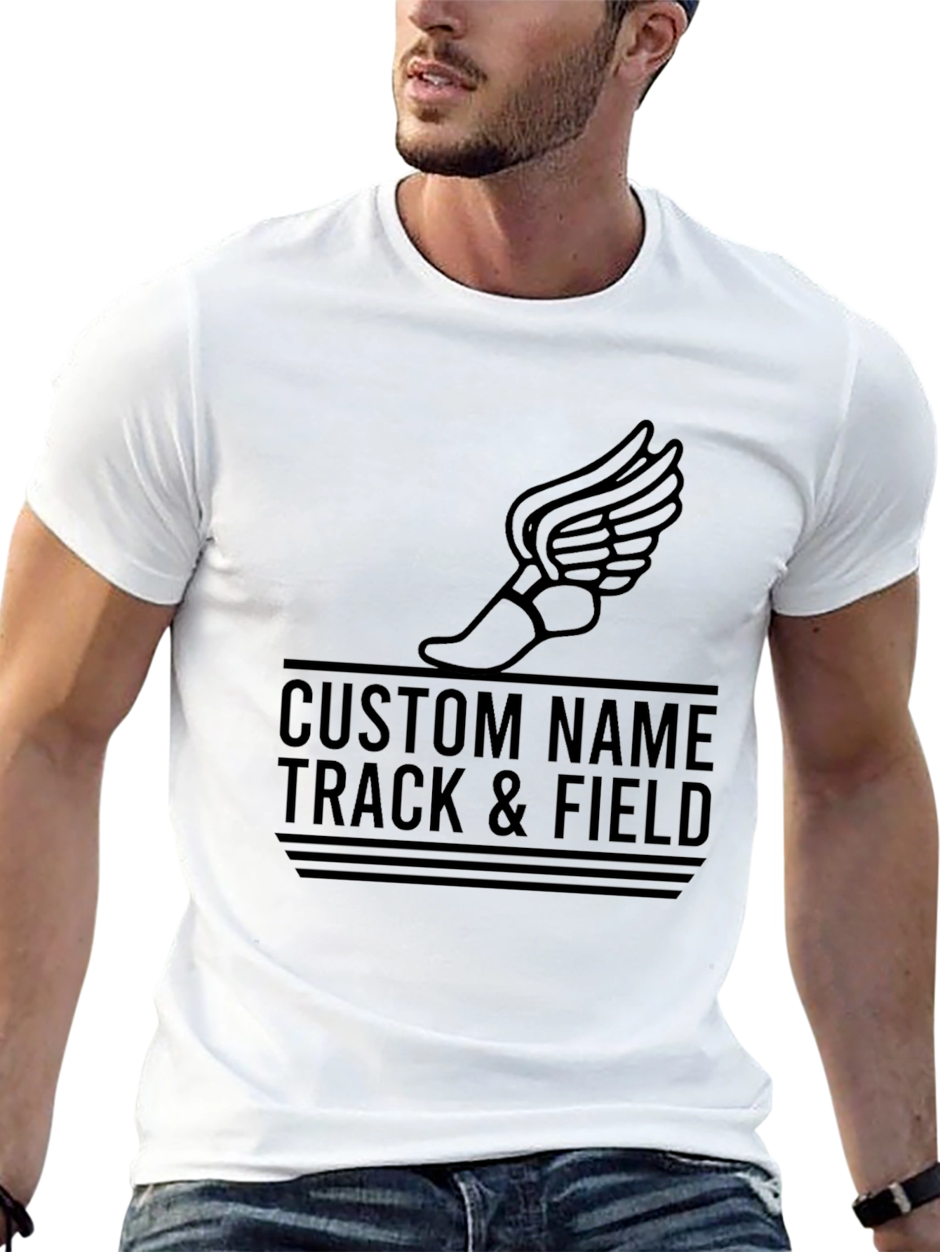 Custom Track & Field Graphic Tee