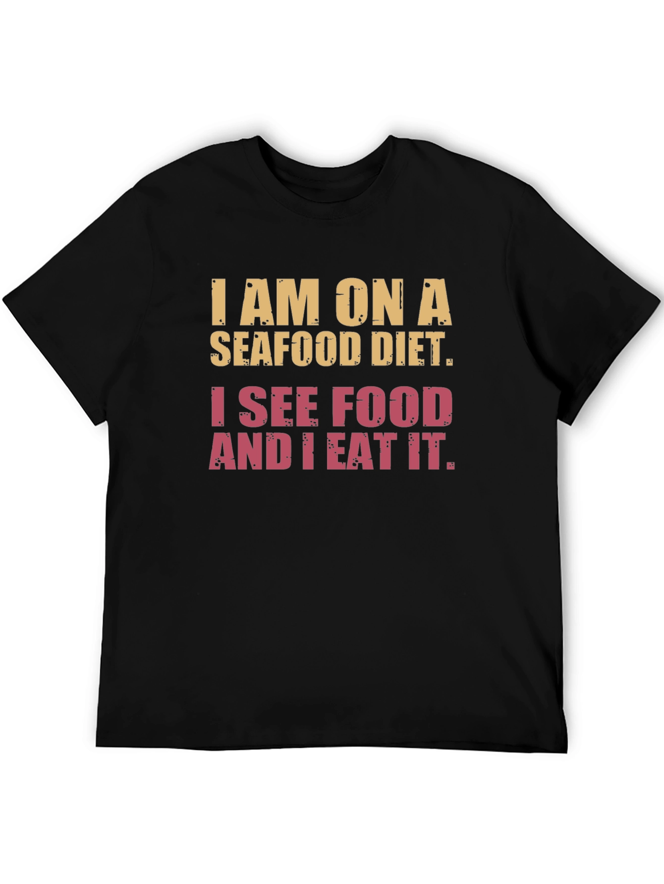 Seafood Diet Graphic T-Shirt - Humorous Foodie Tee