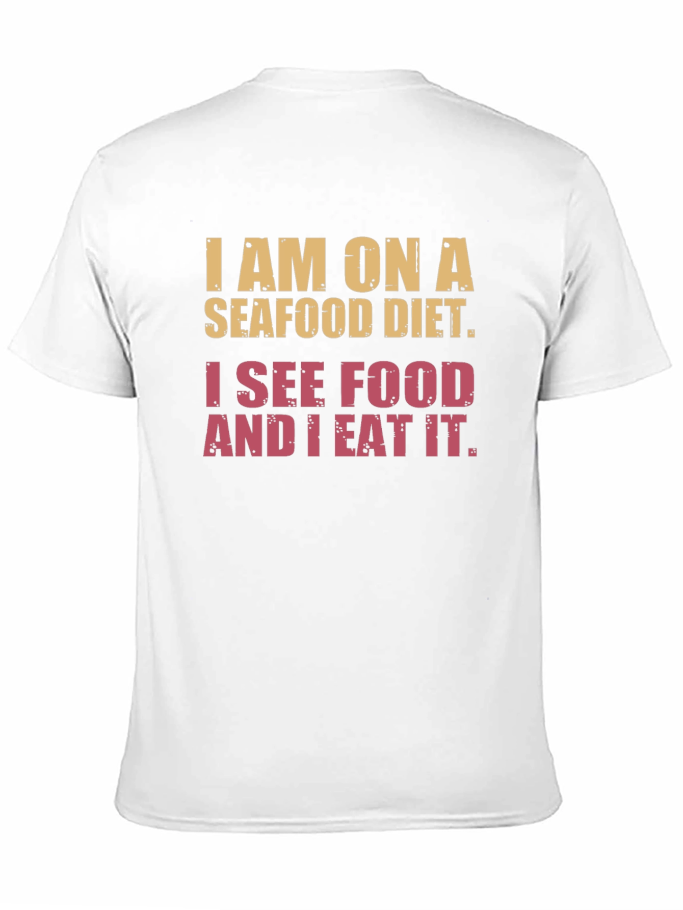 Seafood Diet Graphic T-Shirt - Humorous Foodie Tee