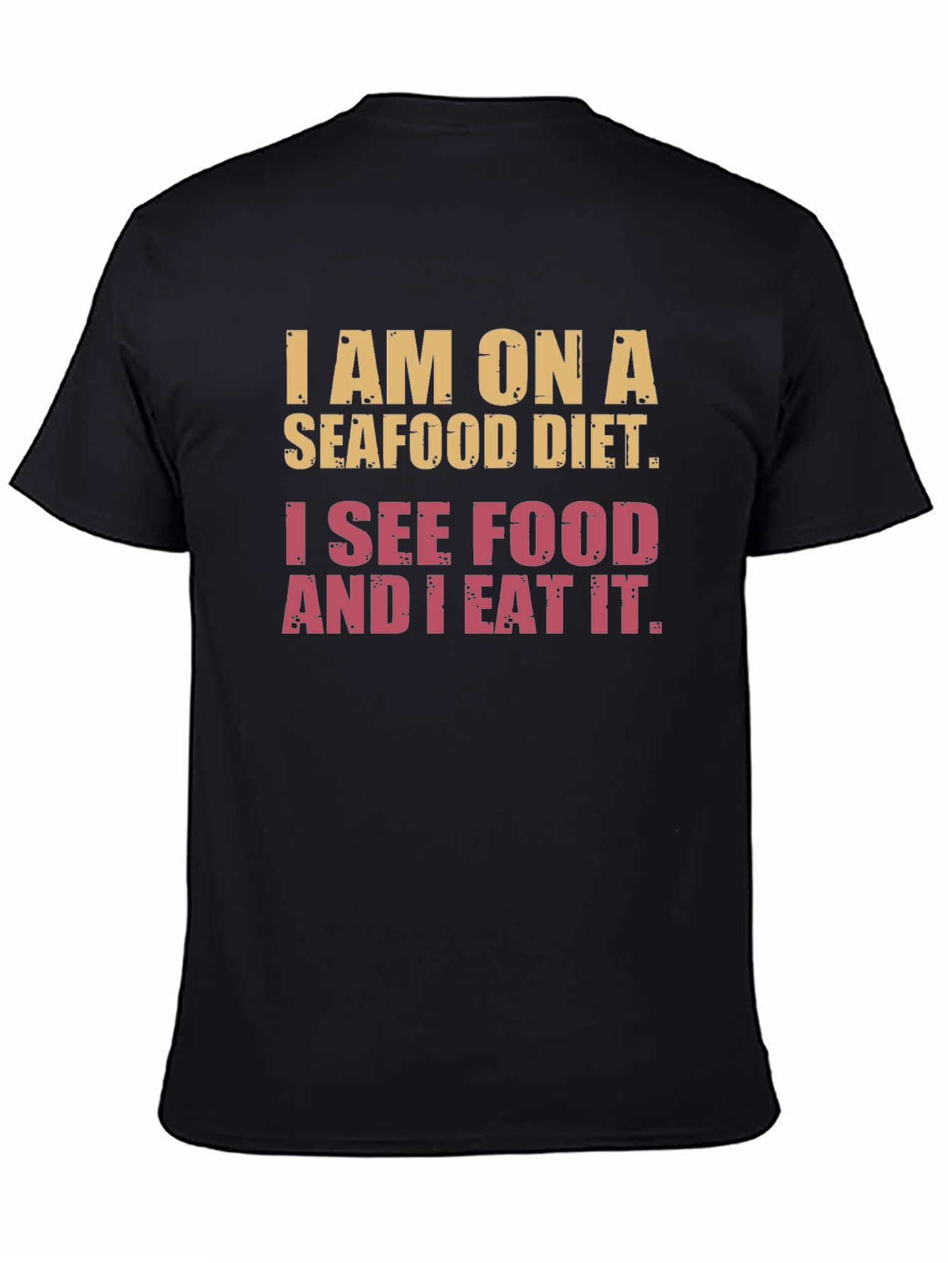 Seafood Diet Graphic T-Shirt - Humorous Foodie Tee