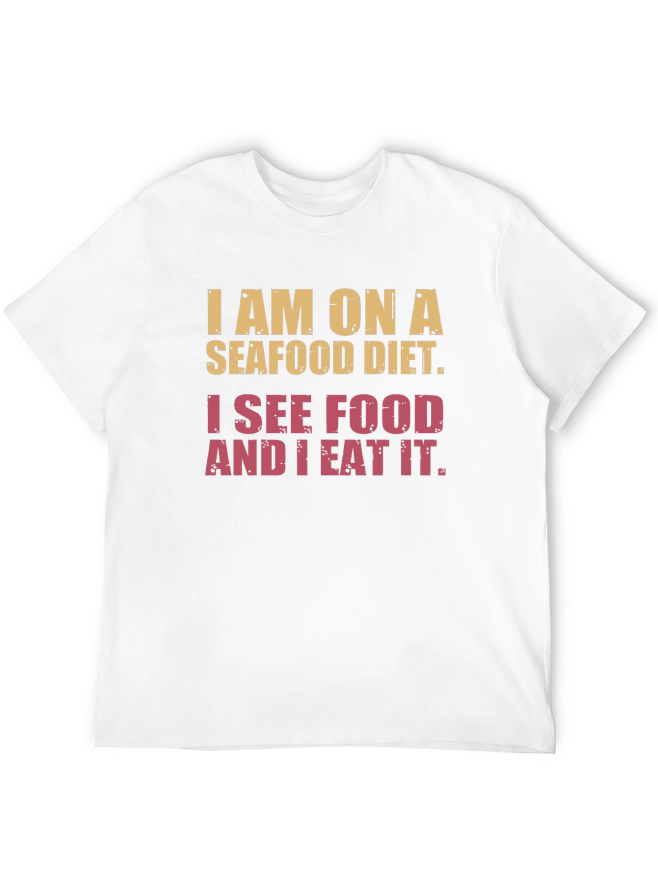 Seafood Diet Graphic T-Shirt - Humorous Foodie Tee