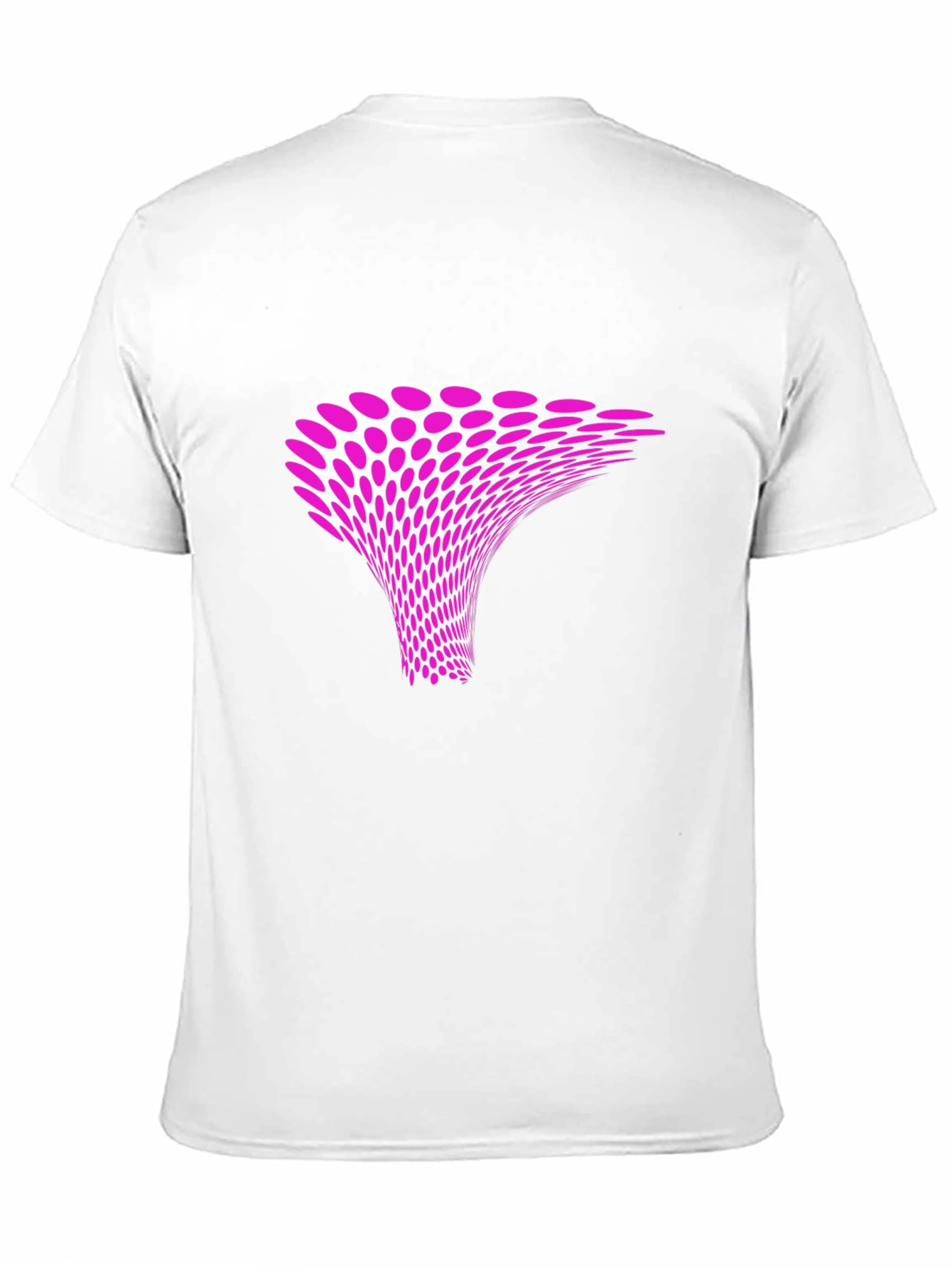Abstract Pink Vortex Graphic Black T-Shirt