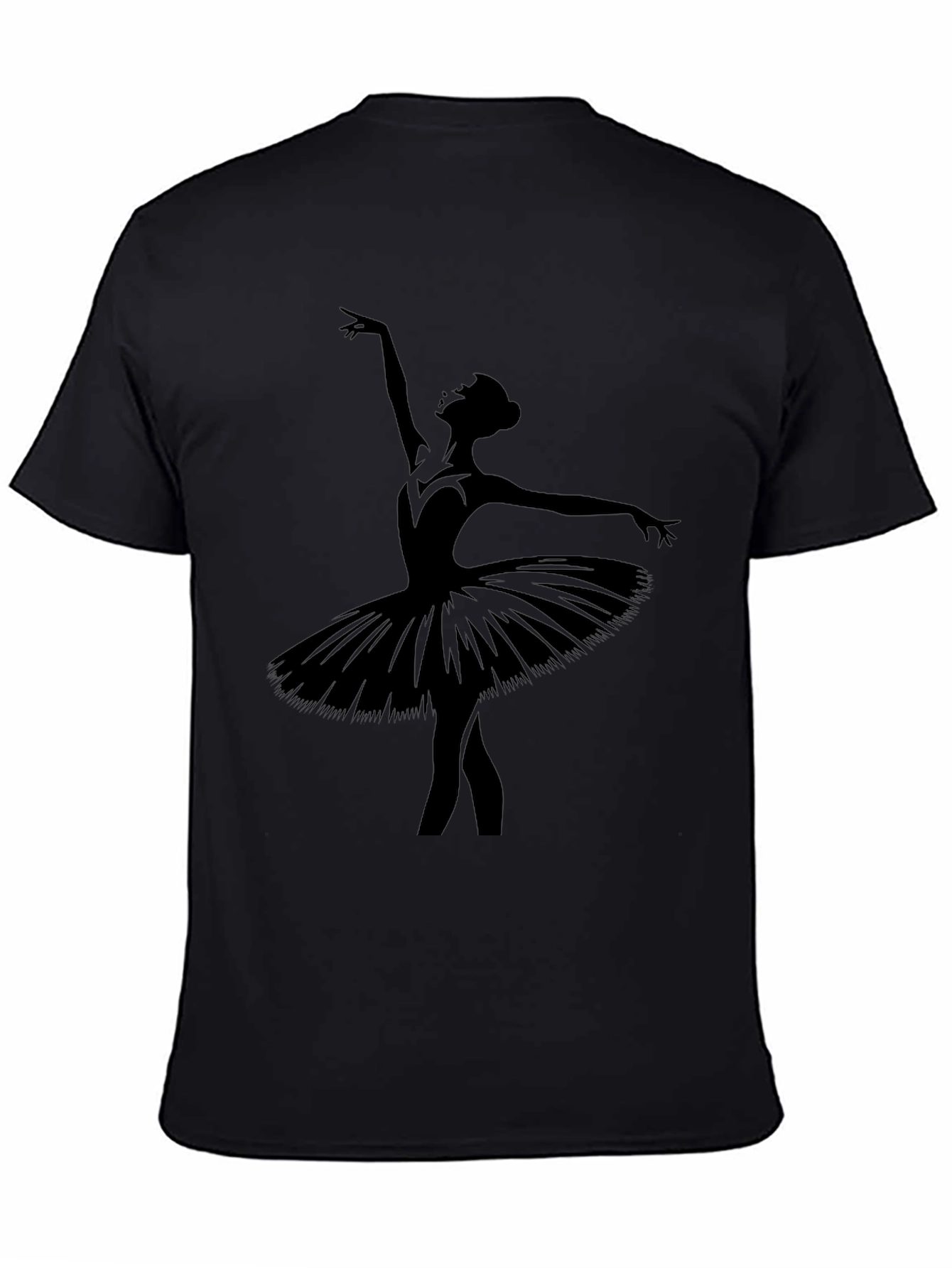 Ballerina Silhouette Black T-Shirt