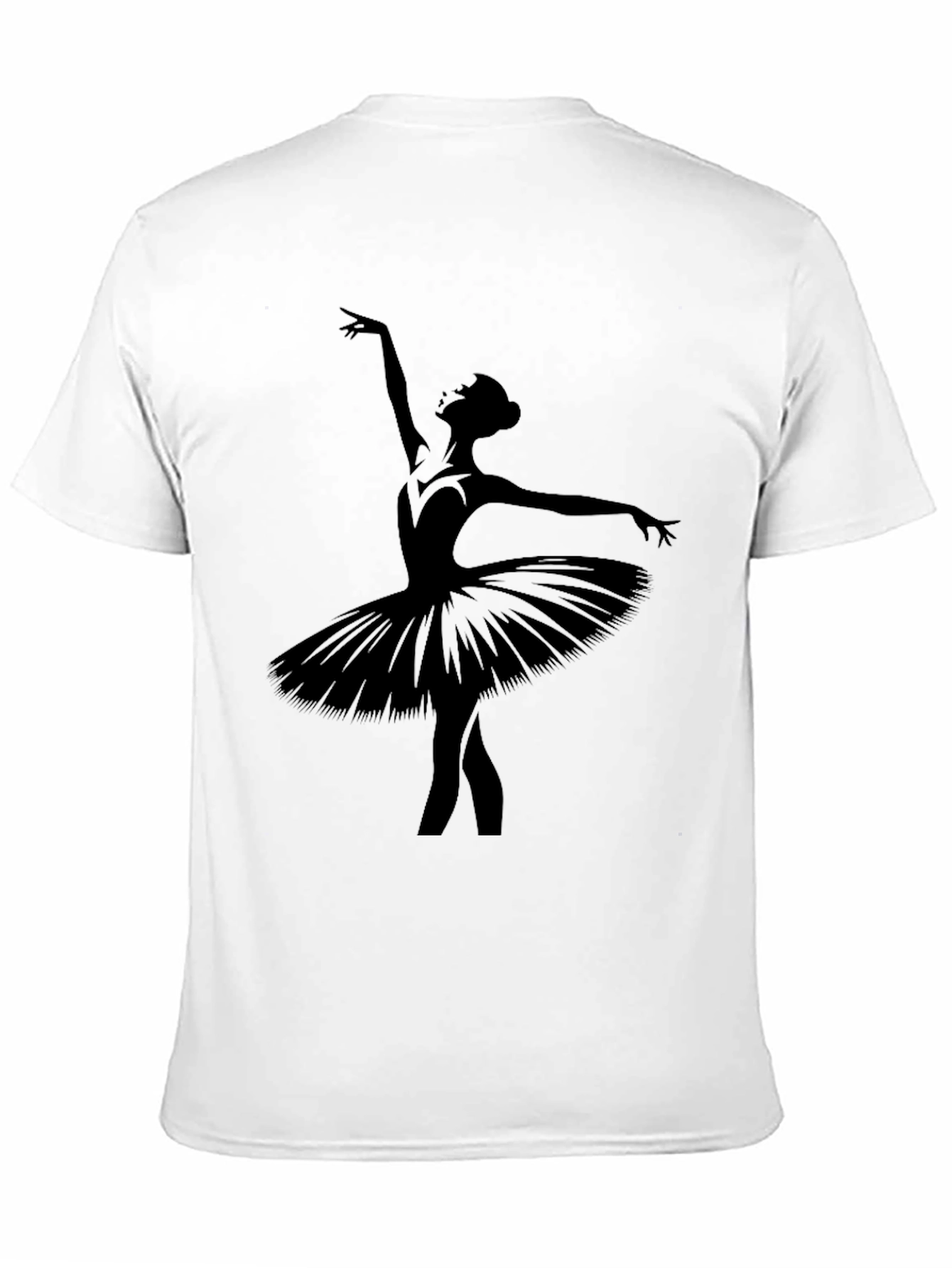 Ballerina Silhouette Black T-Shirt