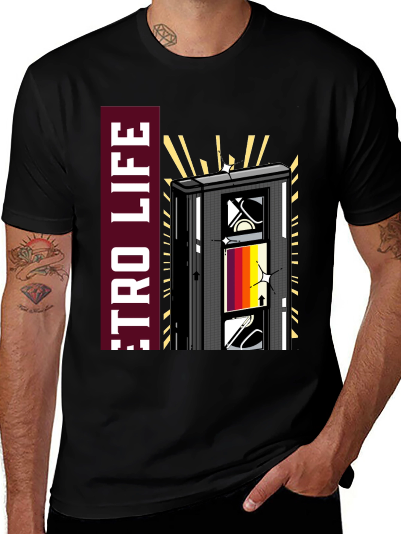 Retro Life Cassette Tape T-Shirt