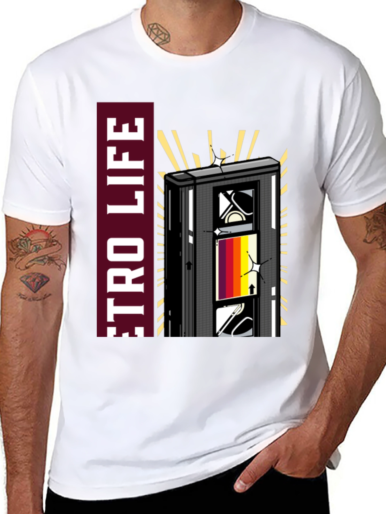 Retro Life Cassette Tape T-Shirt