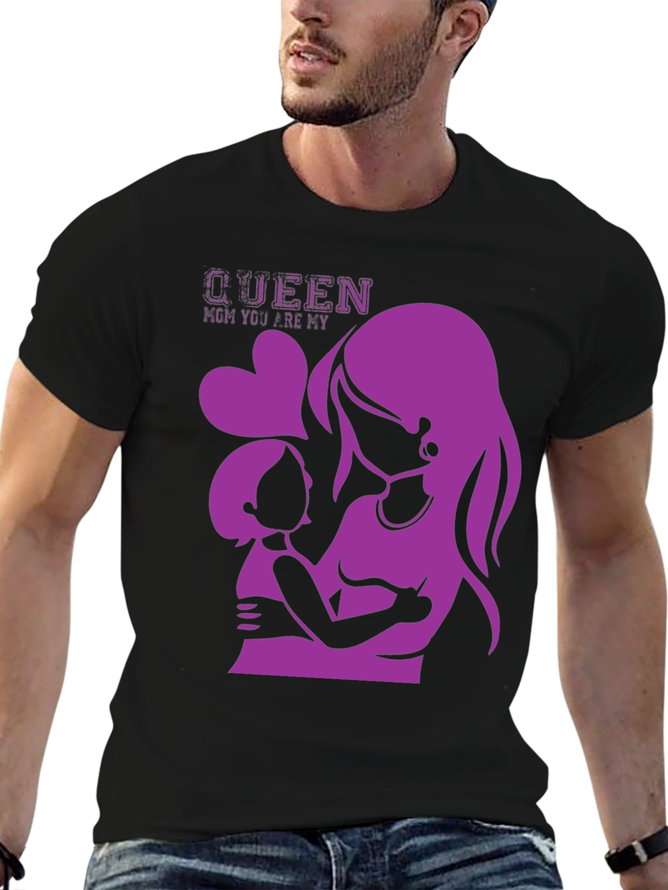 Queen Mom Graphic Tee - Mother & Child Love