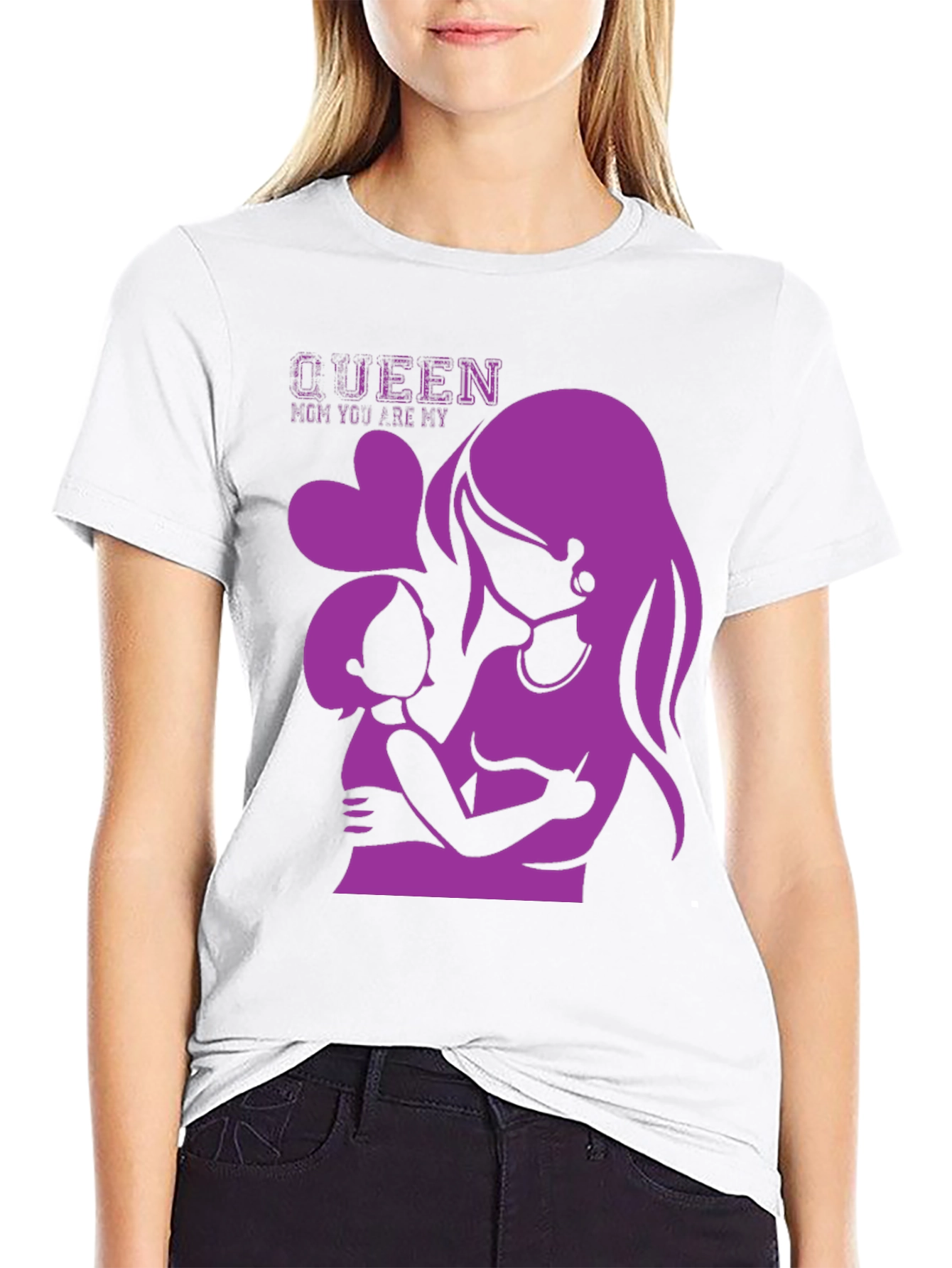 Queen Mom Graphic Tee - Mother & Child Love