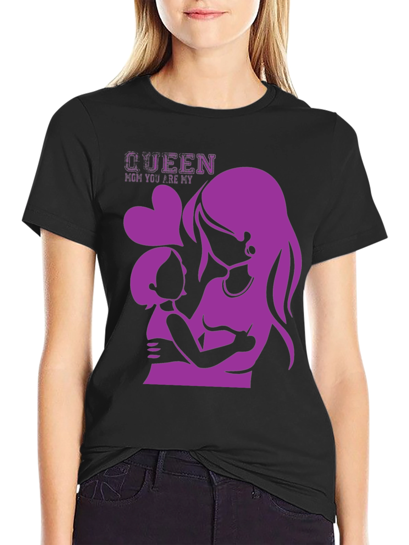 Queen Mom Graphic Tee - Mother & Child Love