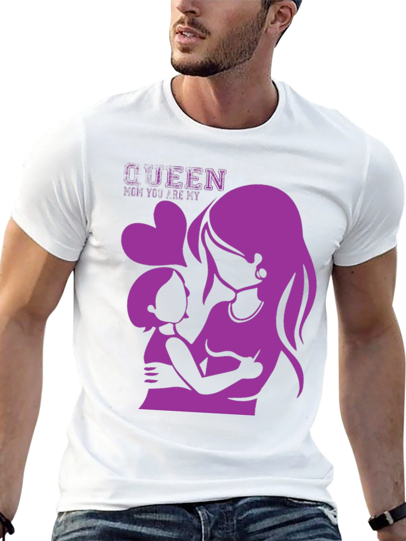 Queen Mom Graphic Tee - Mother & Child Love