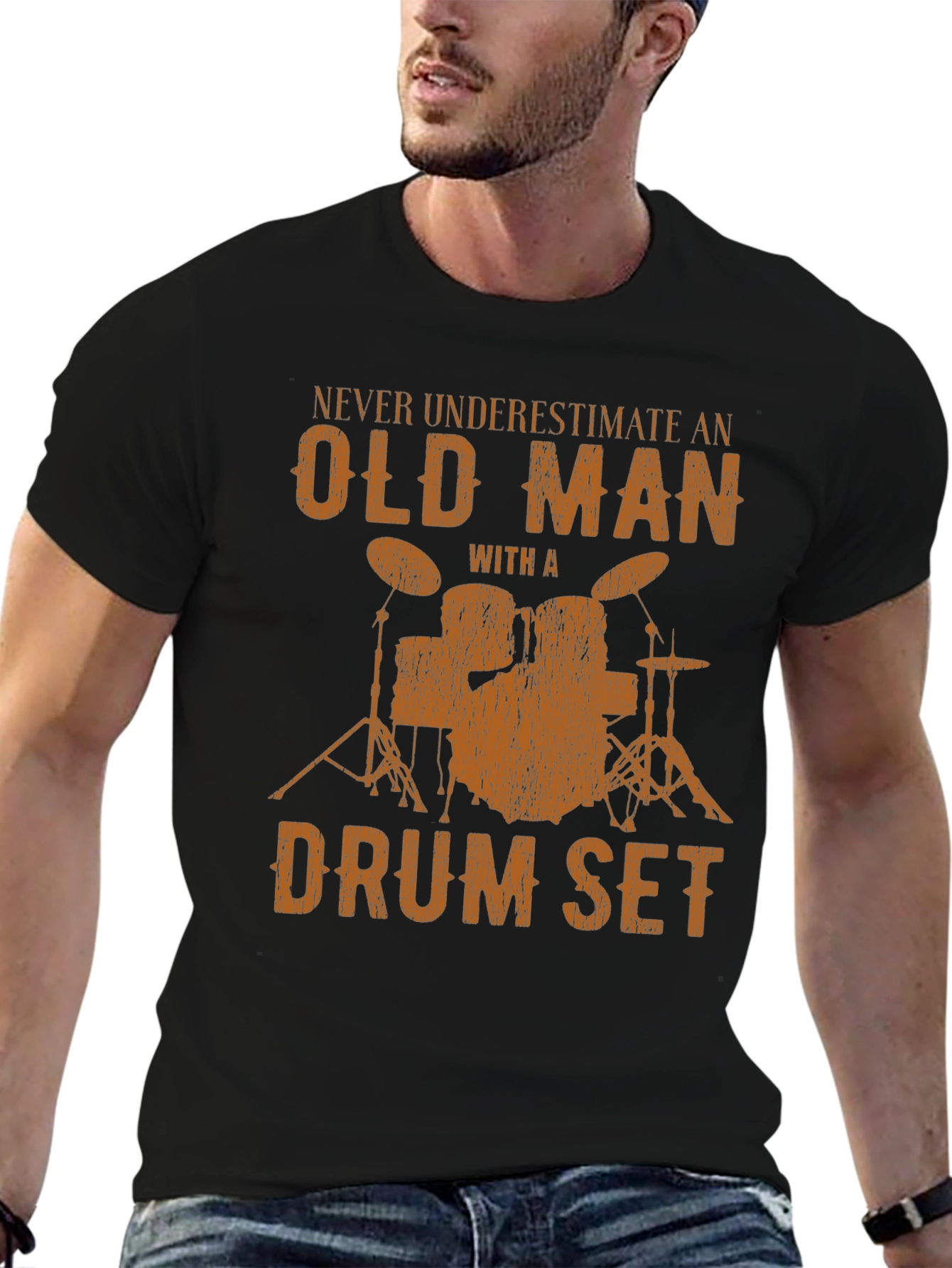 Drummer Old Man T-Shirt