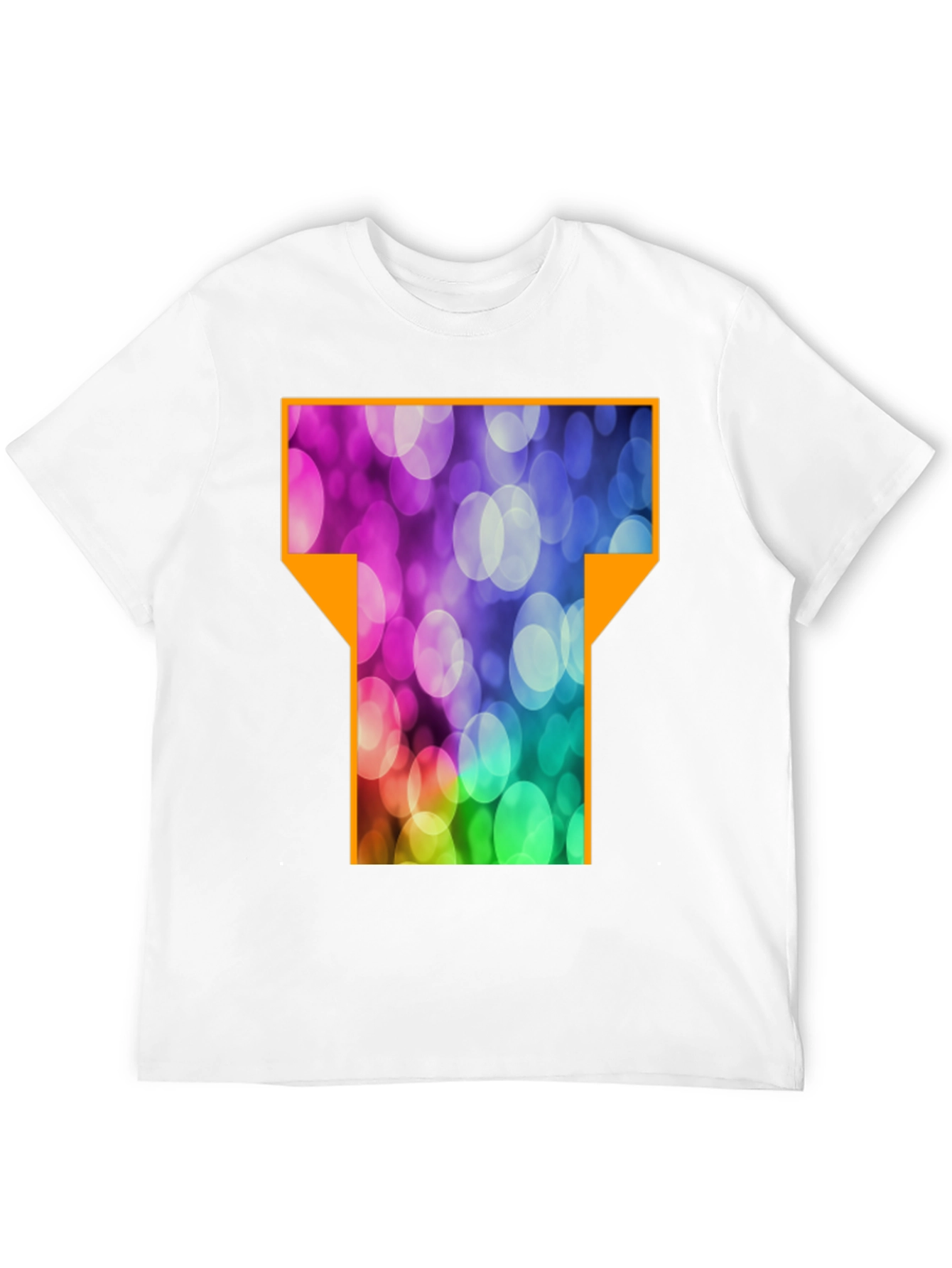 Abstract T-Shirt - Black Cotton Blend