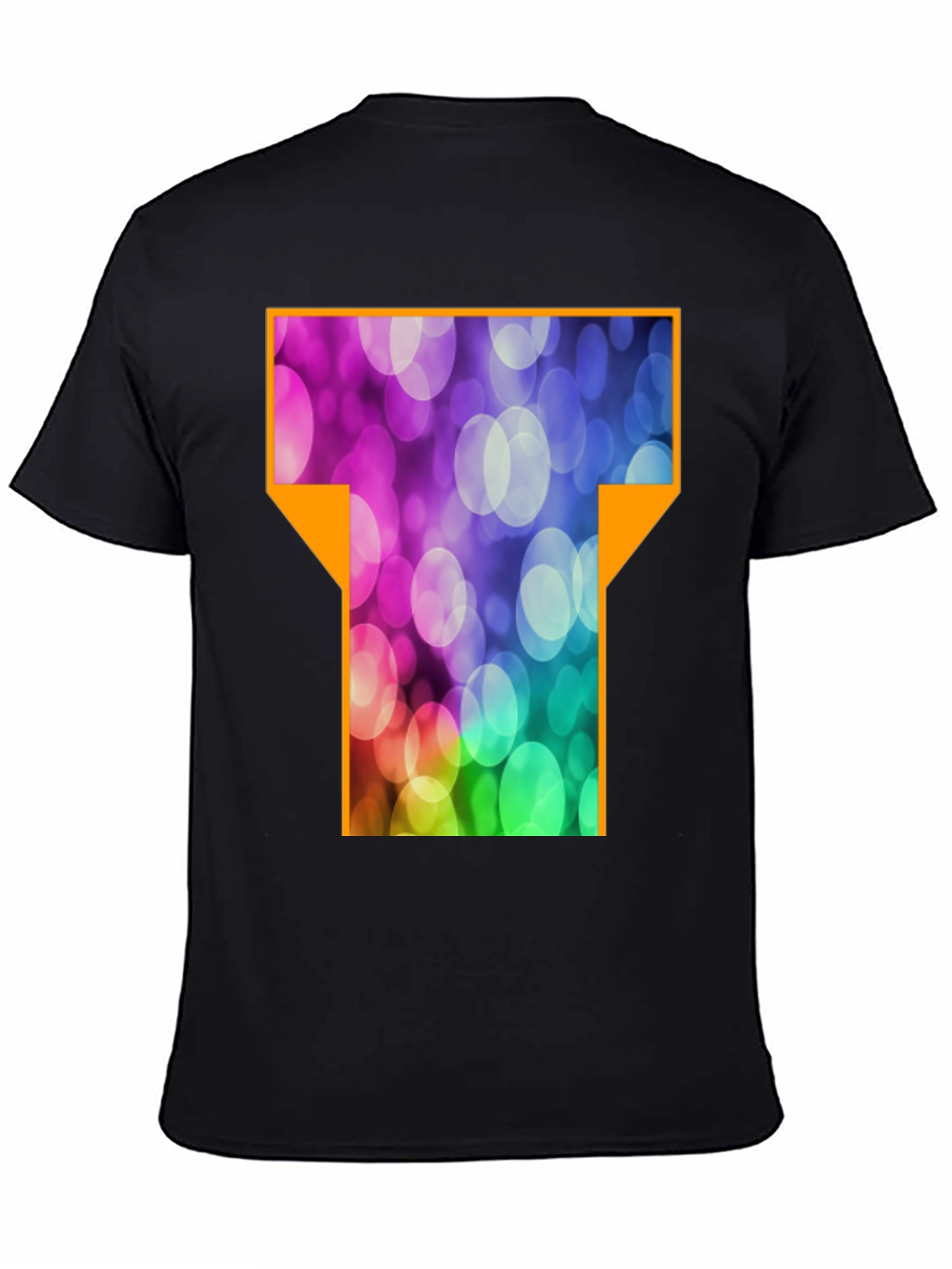 Abstract T-Shirt - Black Cotton Blend