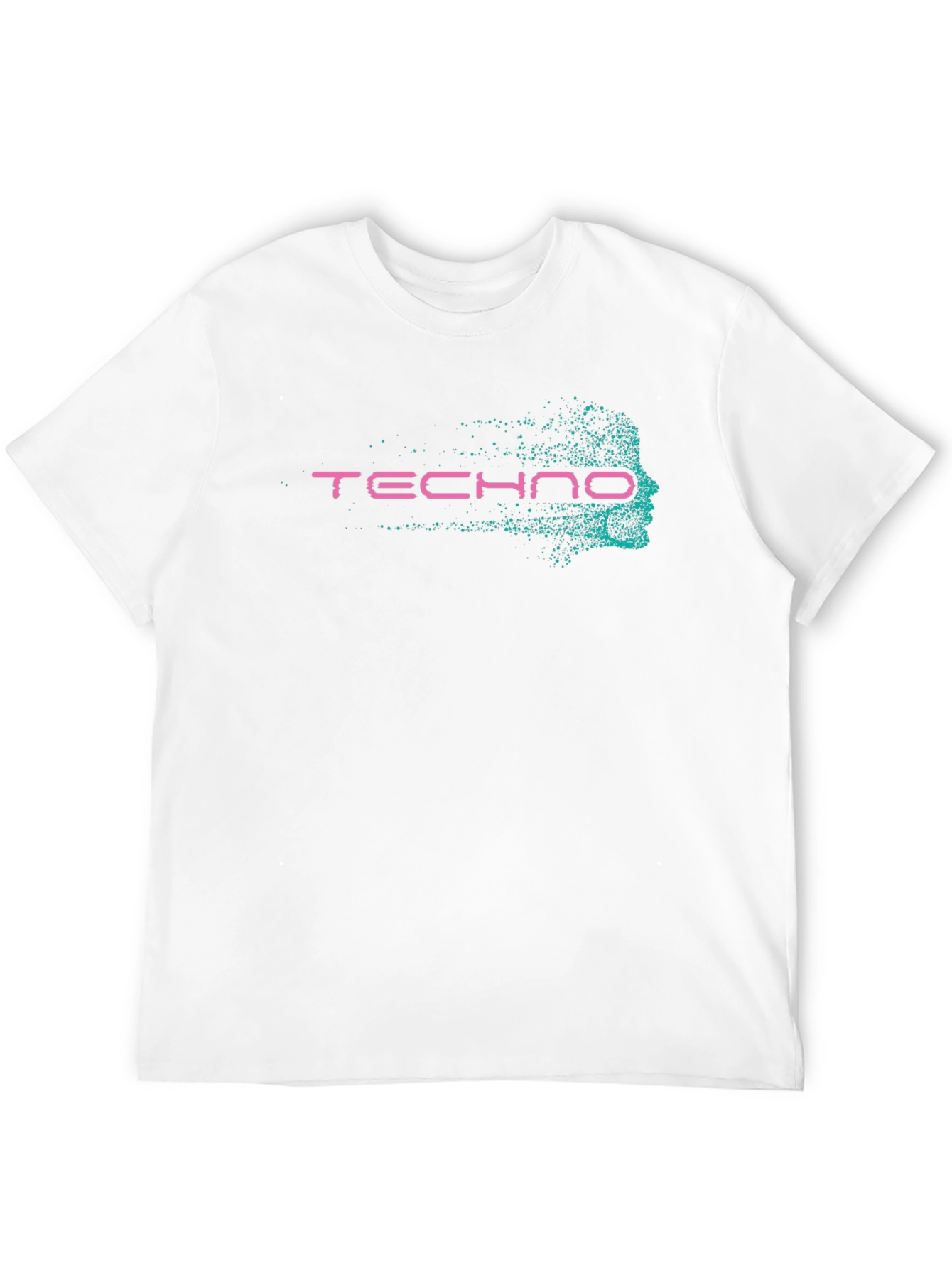 Techno Face Graphic T-Shirt - Black