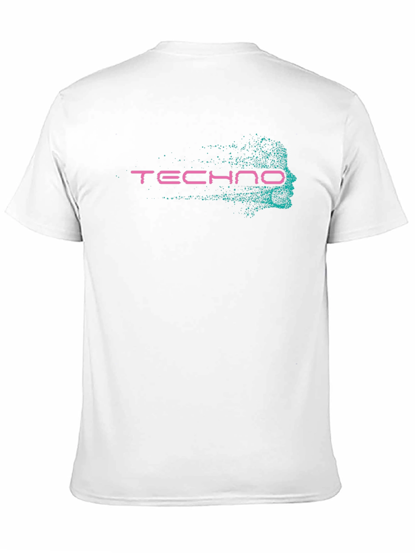 Techno Face Graphic T-Shirt - Black