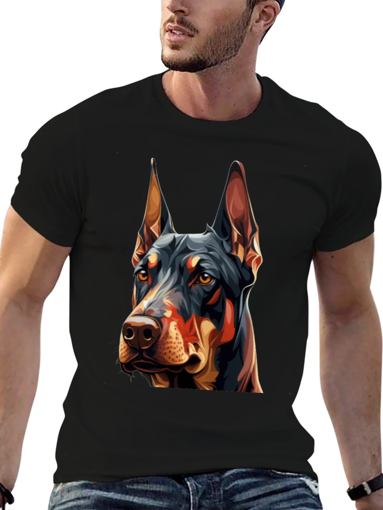 Doberman Graphic Tee - Stylish Dog Lover T-Shirt