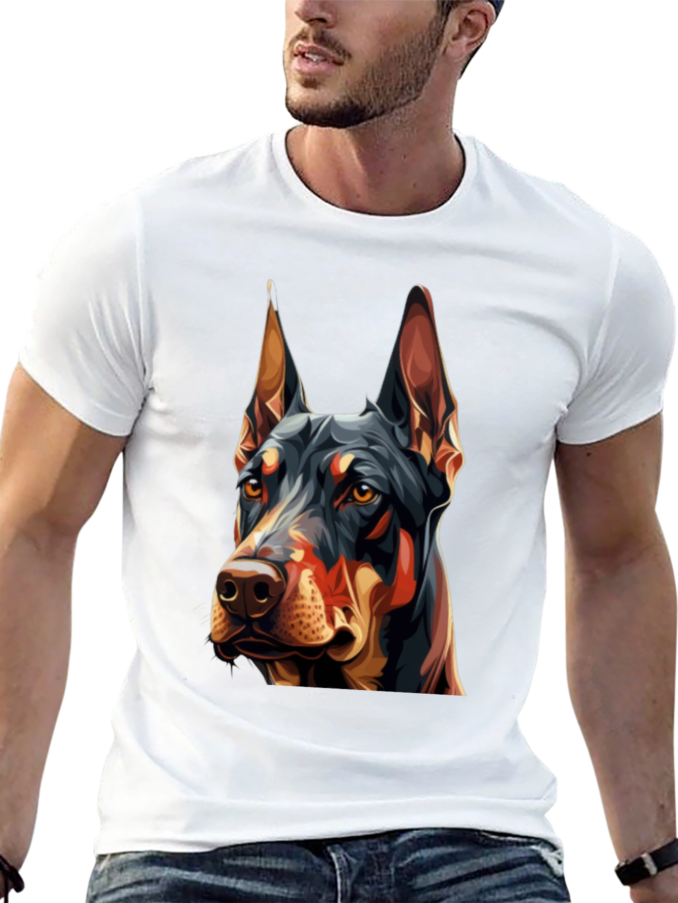 Doberman Graphic Tee - Stylish Dog Lover T-Shirt