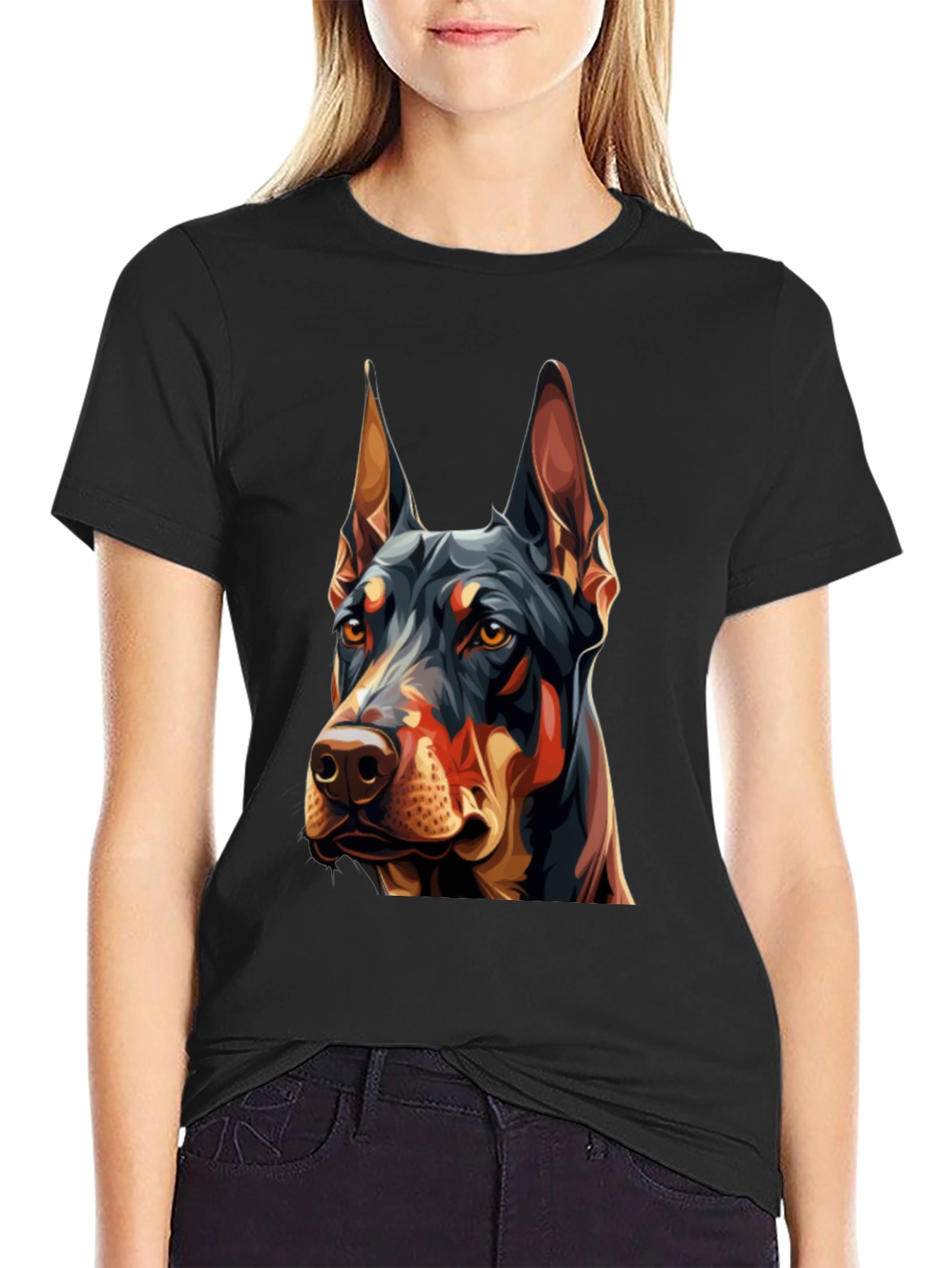Doberman Graphic Tee - Stylish Dog Lover T-Shirt